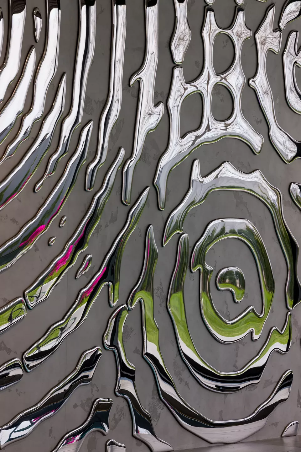 Clouse up of Glass Wall Panels 'Alternative Intereference'