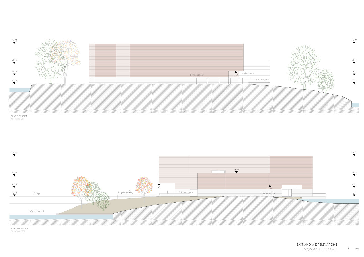 East and West elevations