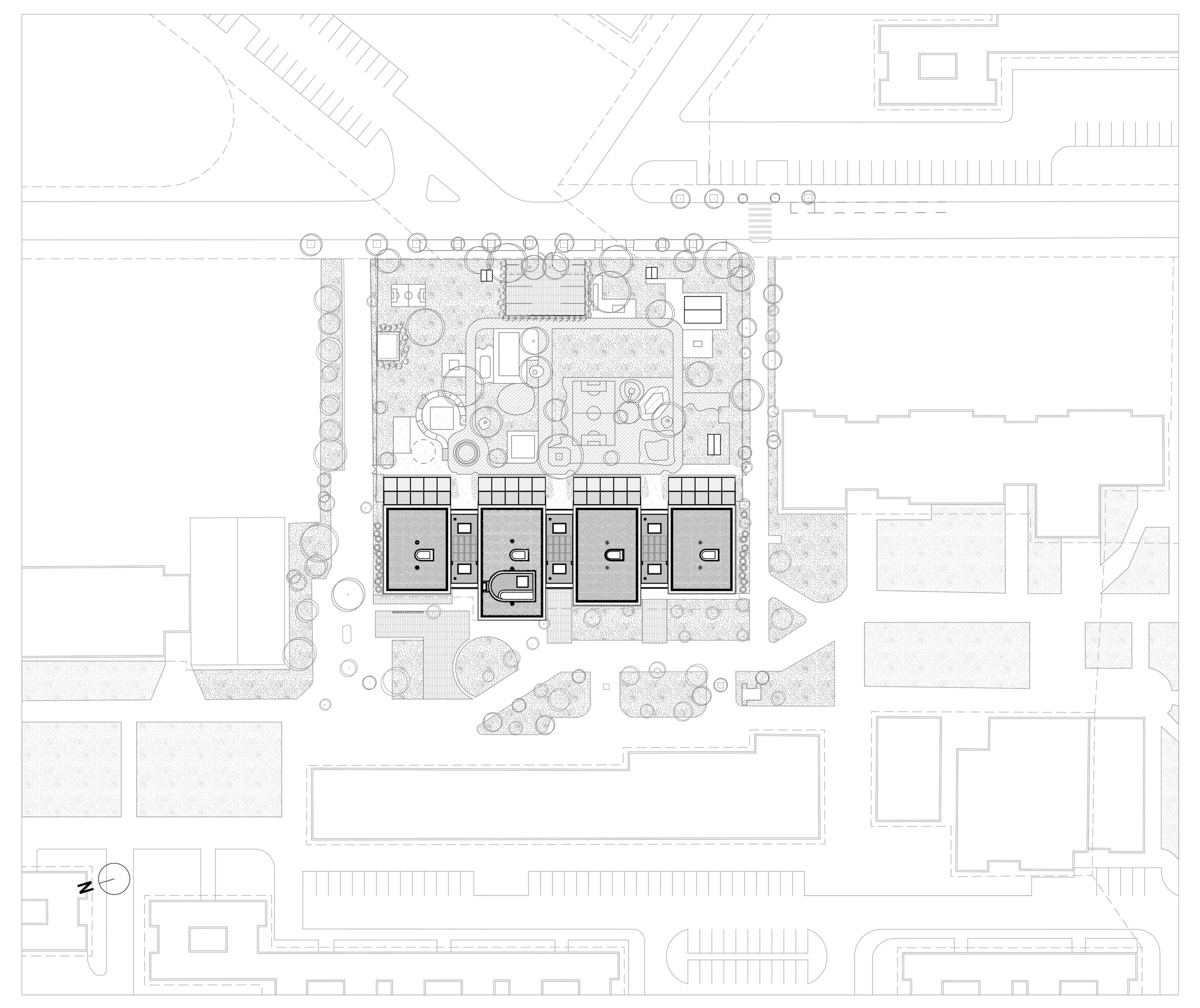 Gyöngyszem Kindergarten / site plan