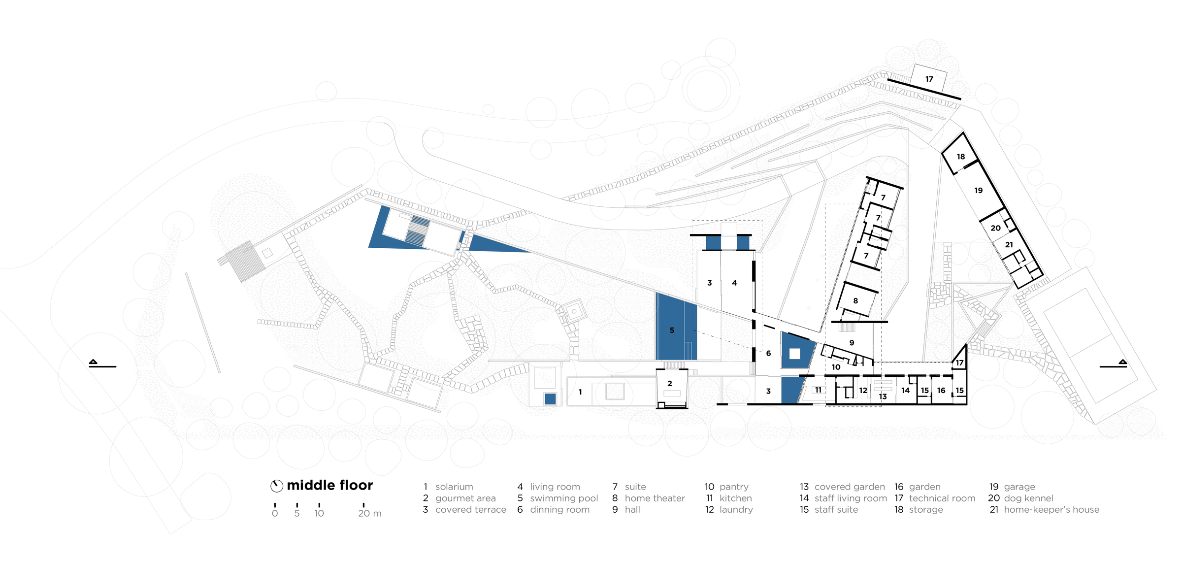 middle floor plan