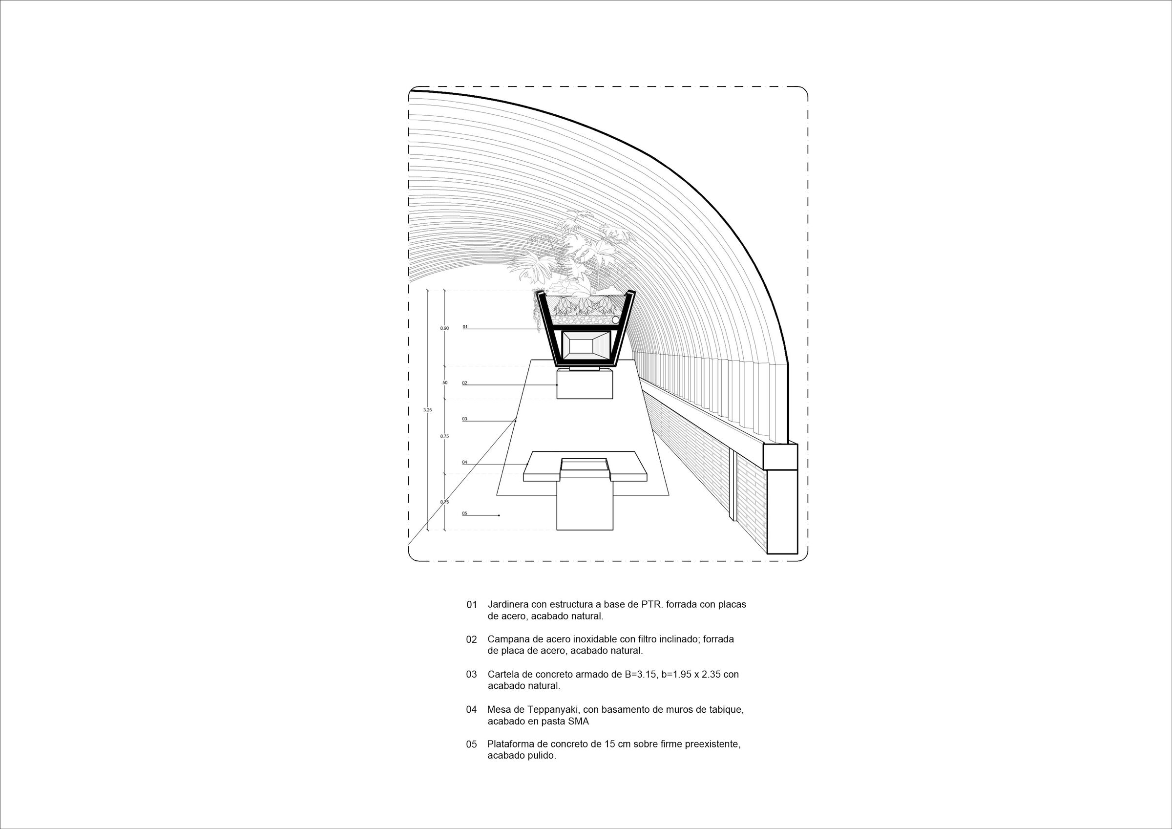 SECTION. Sōko Restaurant by CAAM Arquitectos