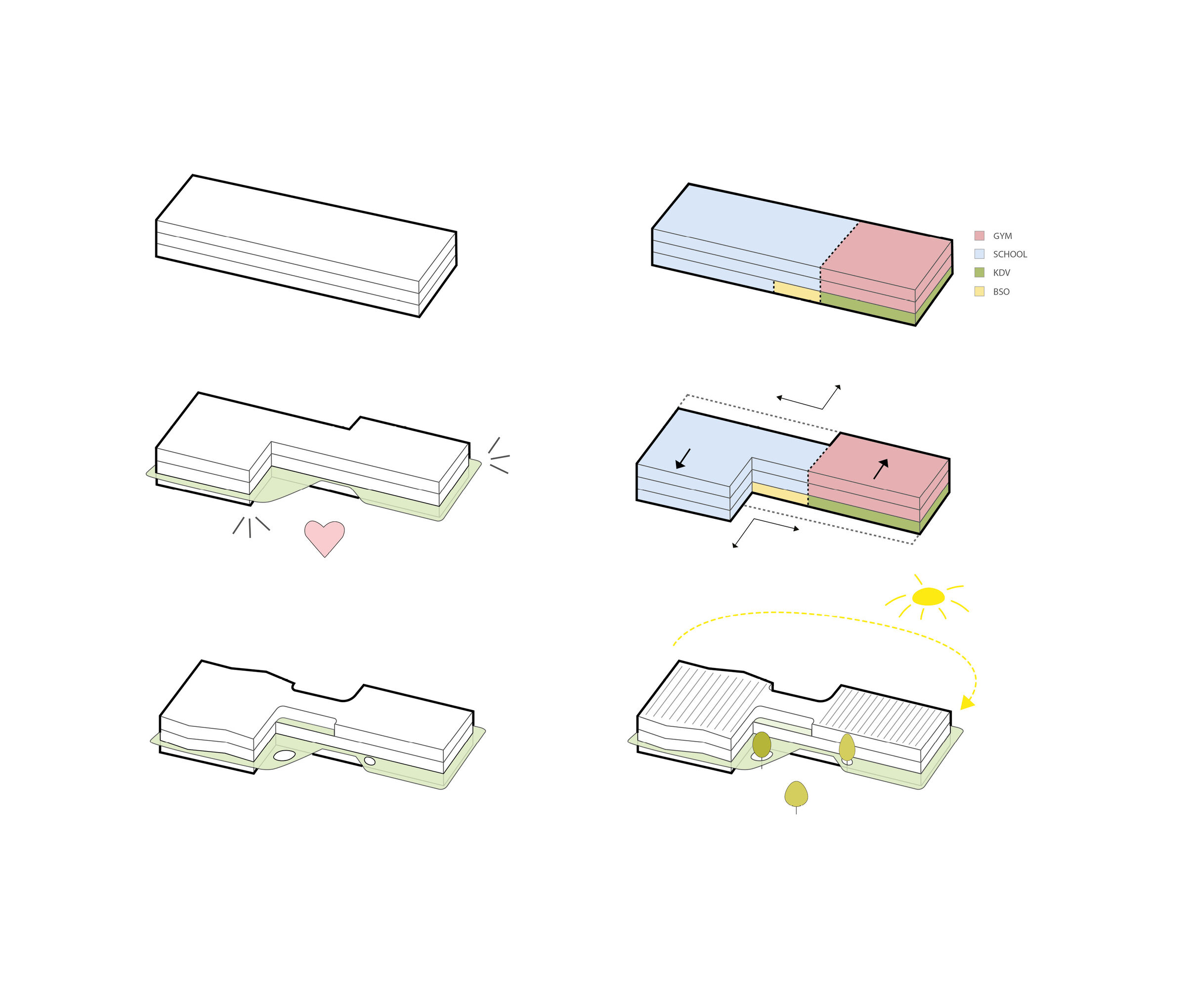 Schematic drawings KC Middenwaard