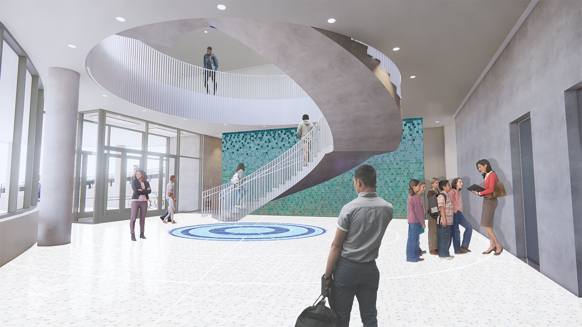 ground level lobby