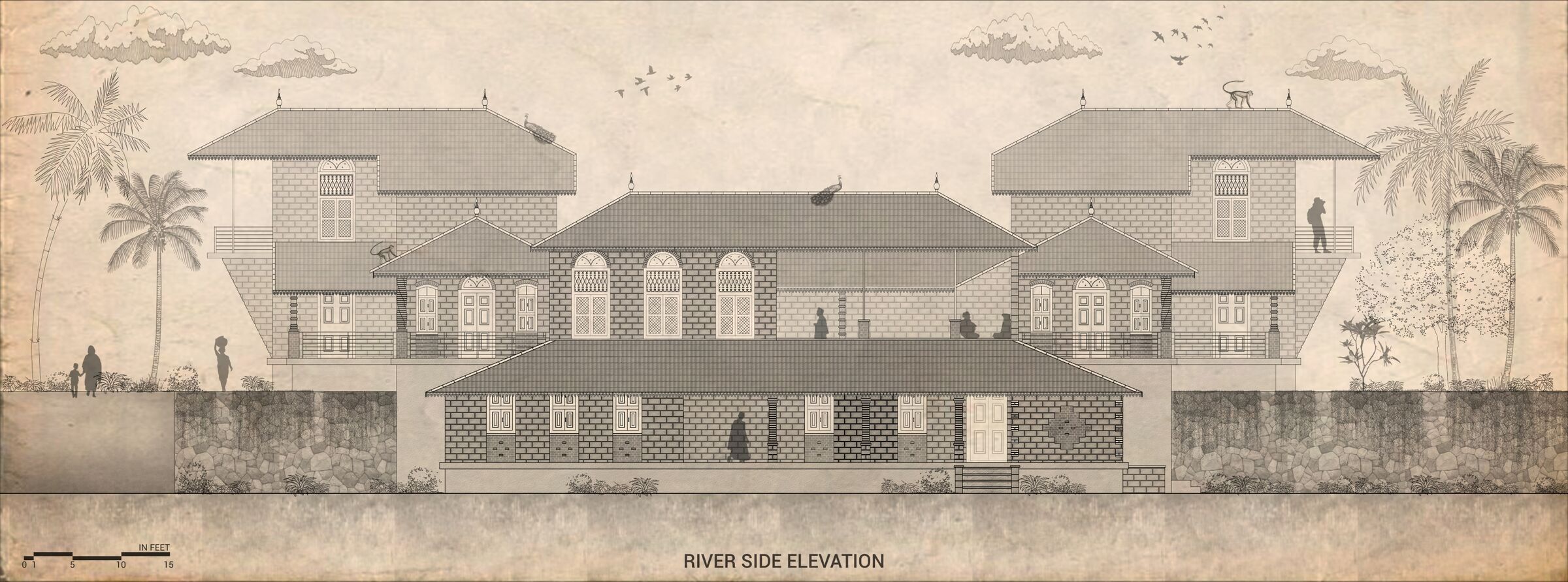 river side elevation