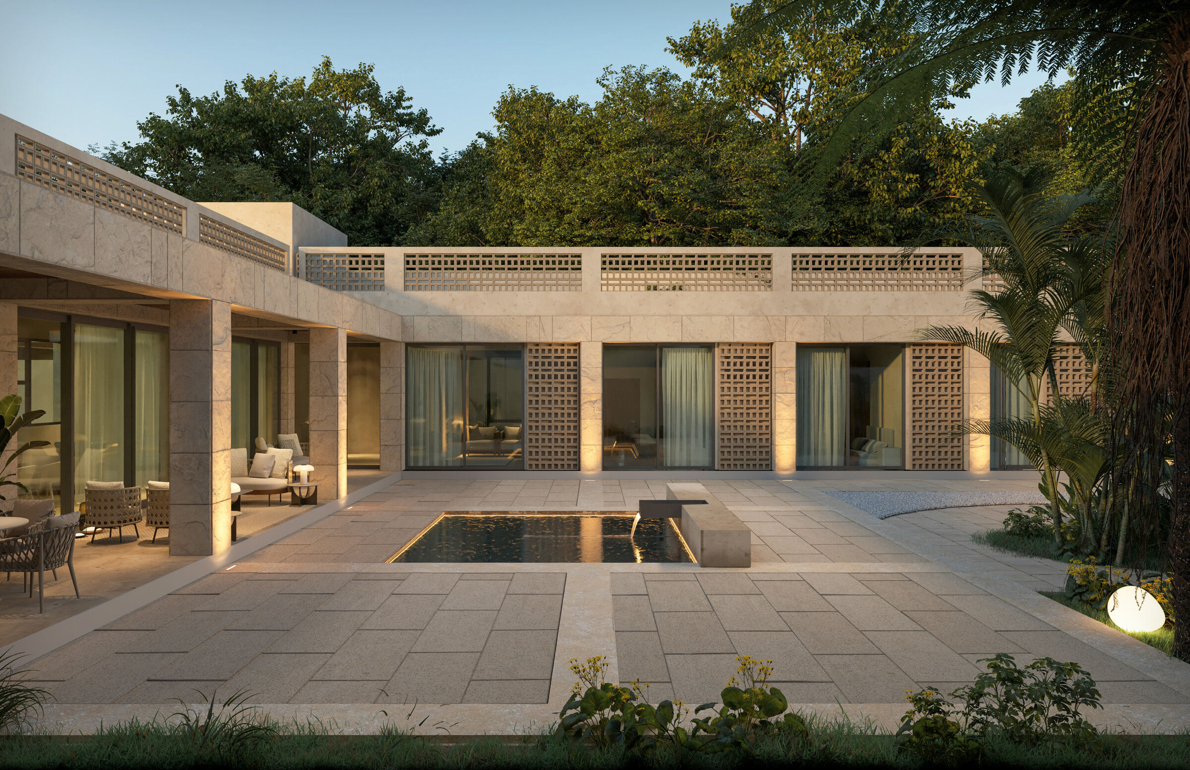 The courtyard, contextual inspiration