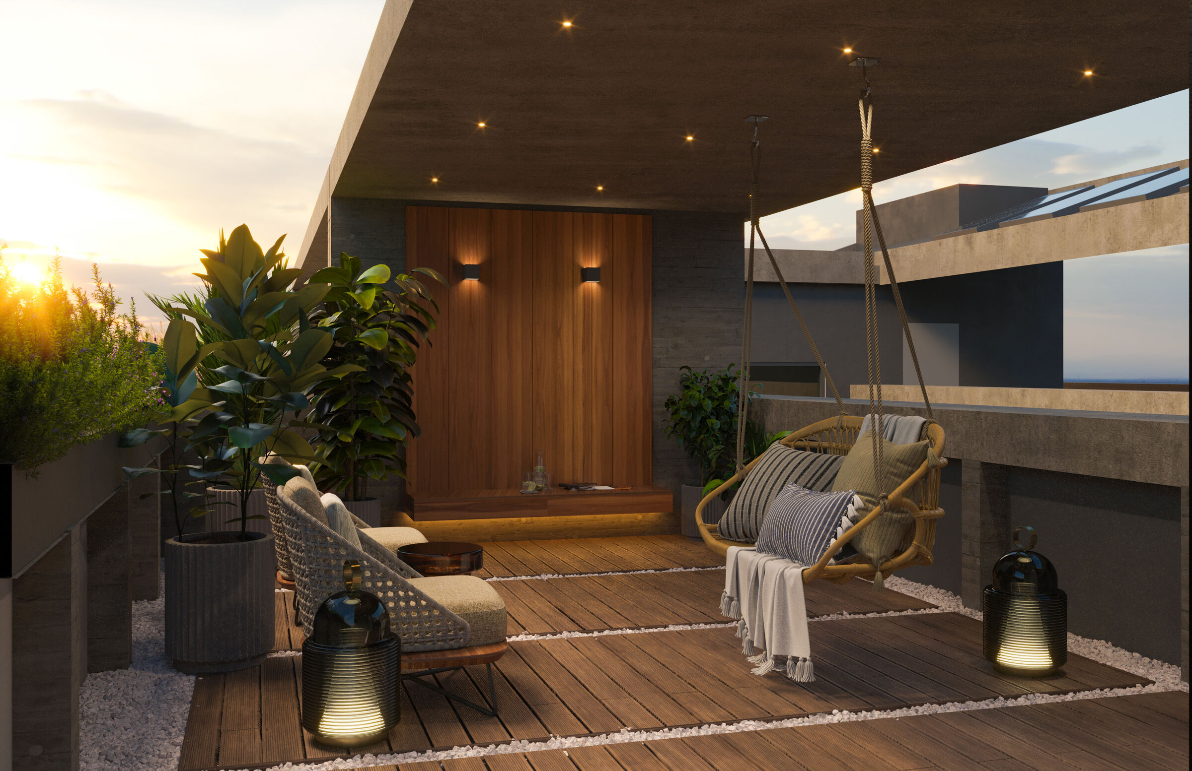 Rooftop, space for wellness and social