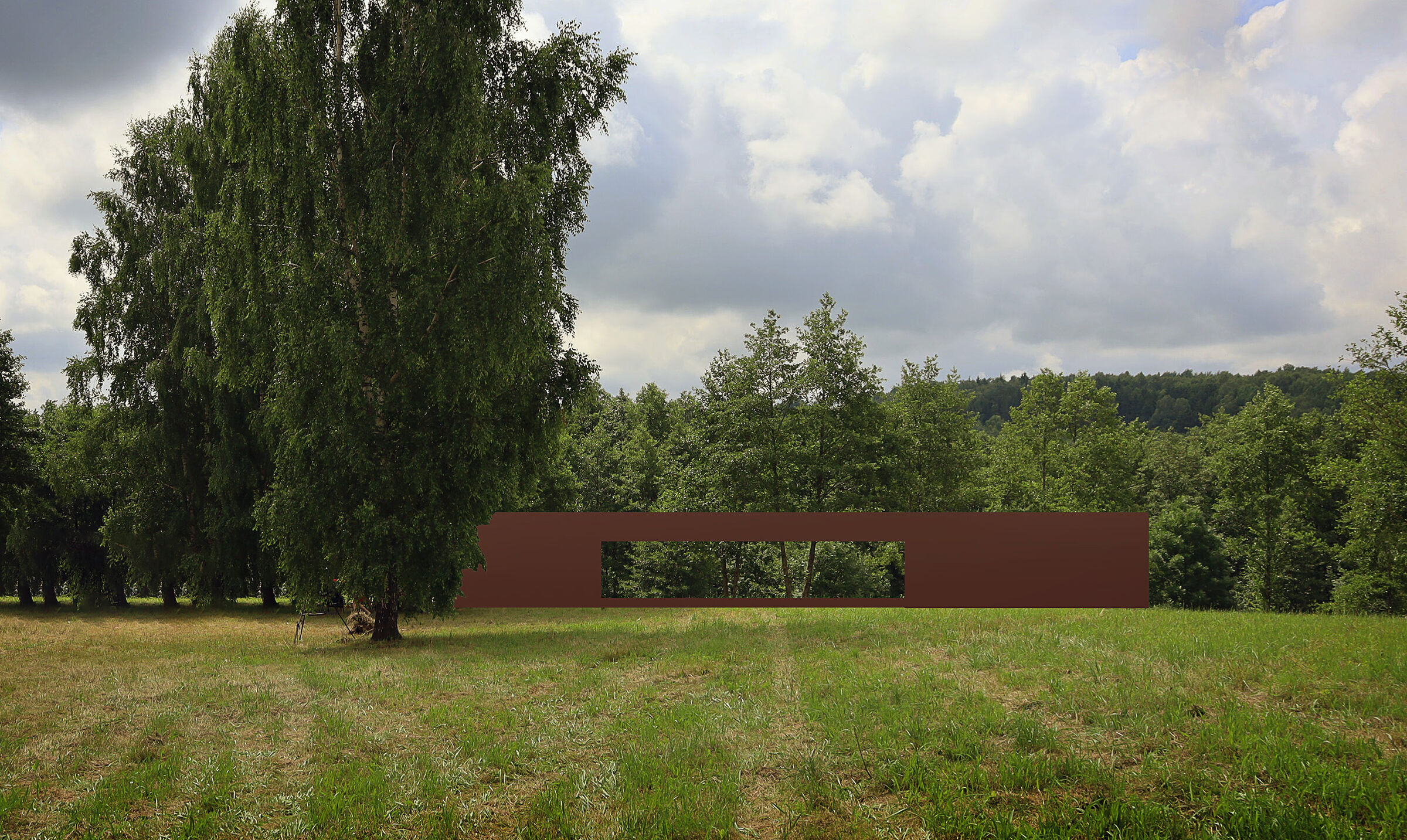 Landscape View is a conceptual single-family home in the Mazury region, whose main idea is to create a panoramic viewing house