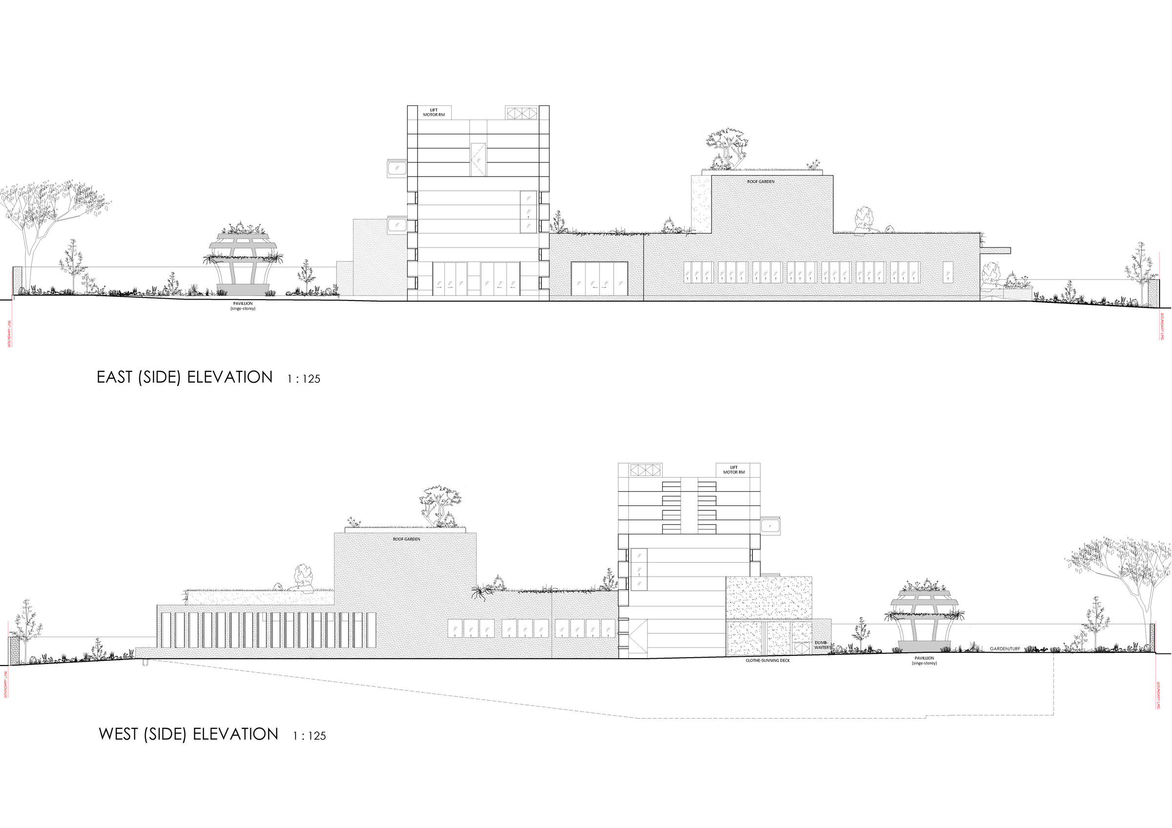 East & West (Side) Elevations