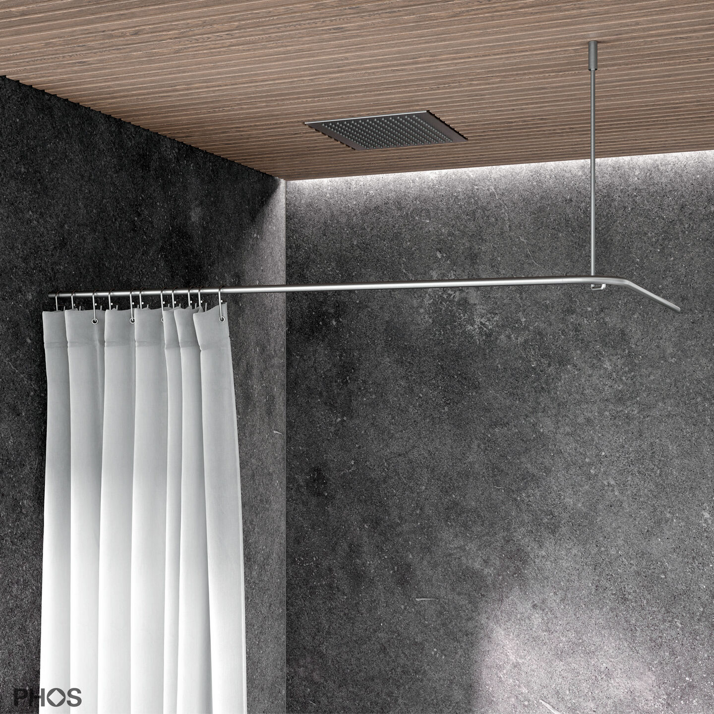 Sinnbild der Produkte Duschvorhangstangen von PHOS Design