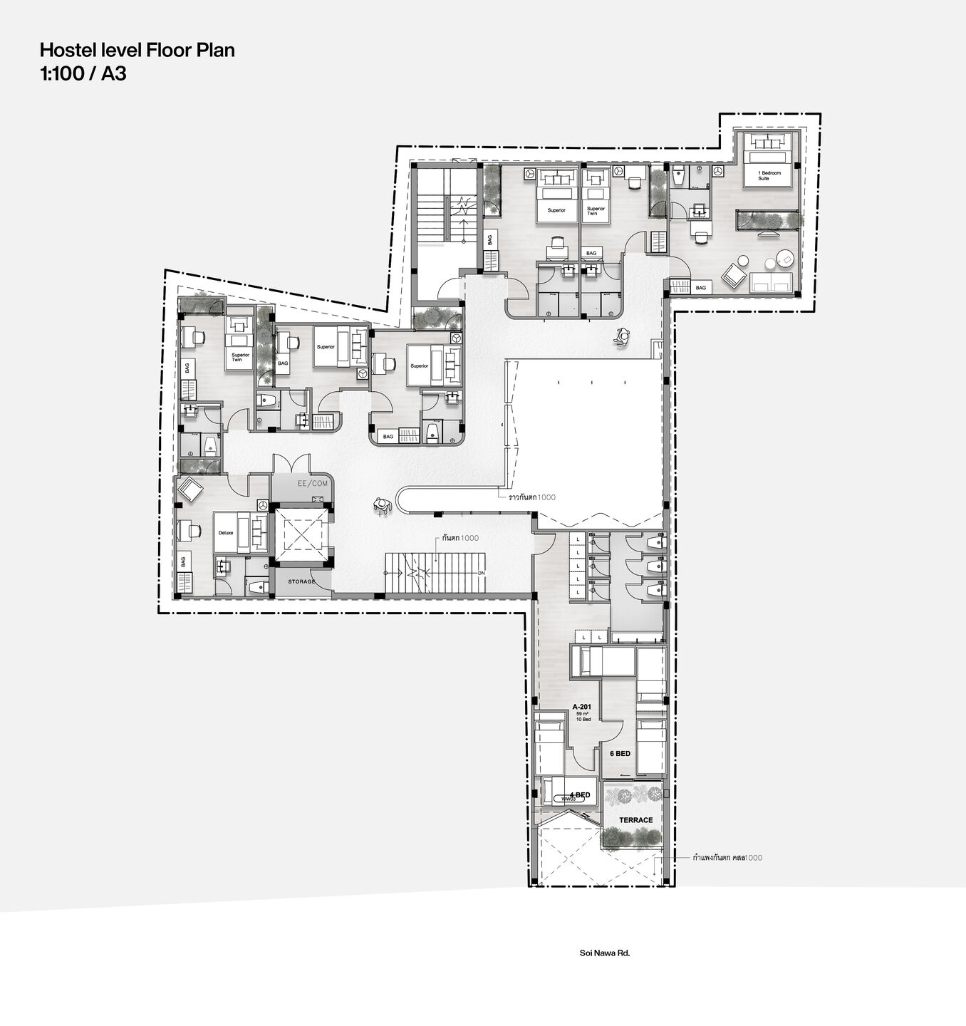 Hostel Level Plan