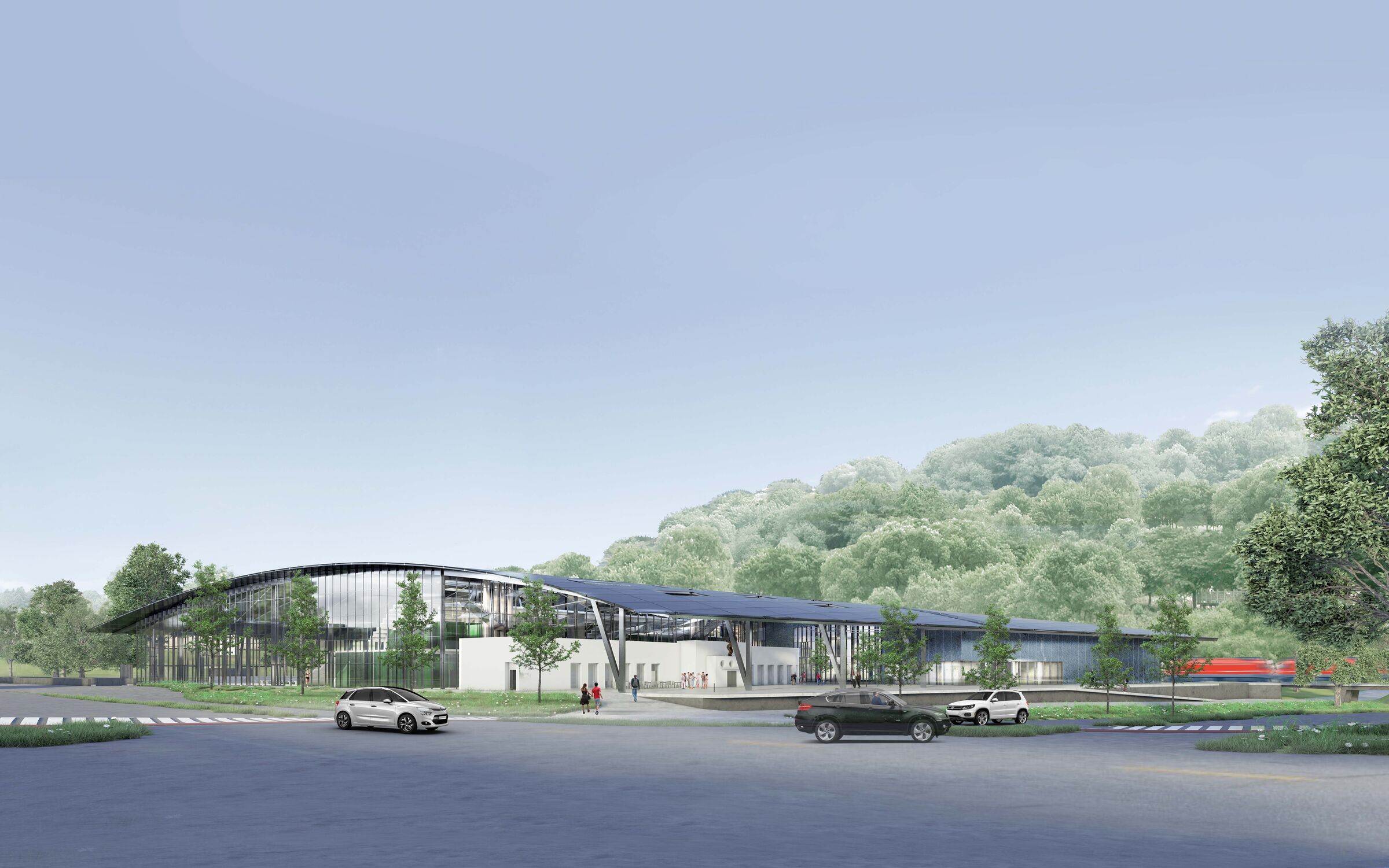 rendering: view from the crossing