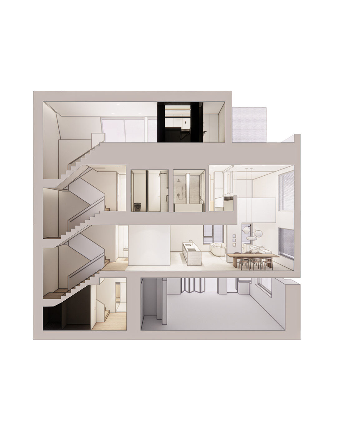 3D - Section view