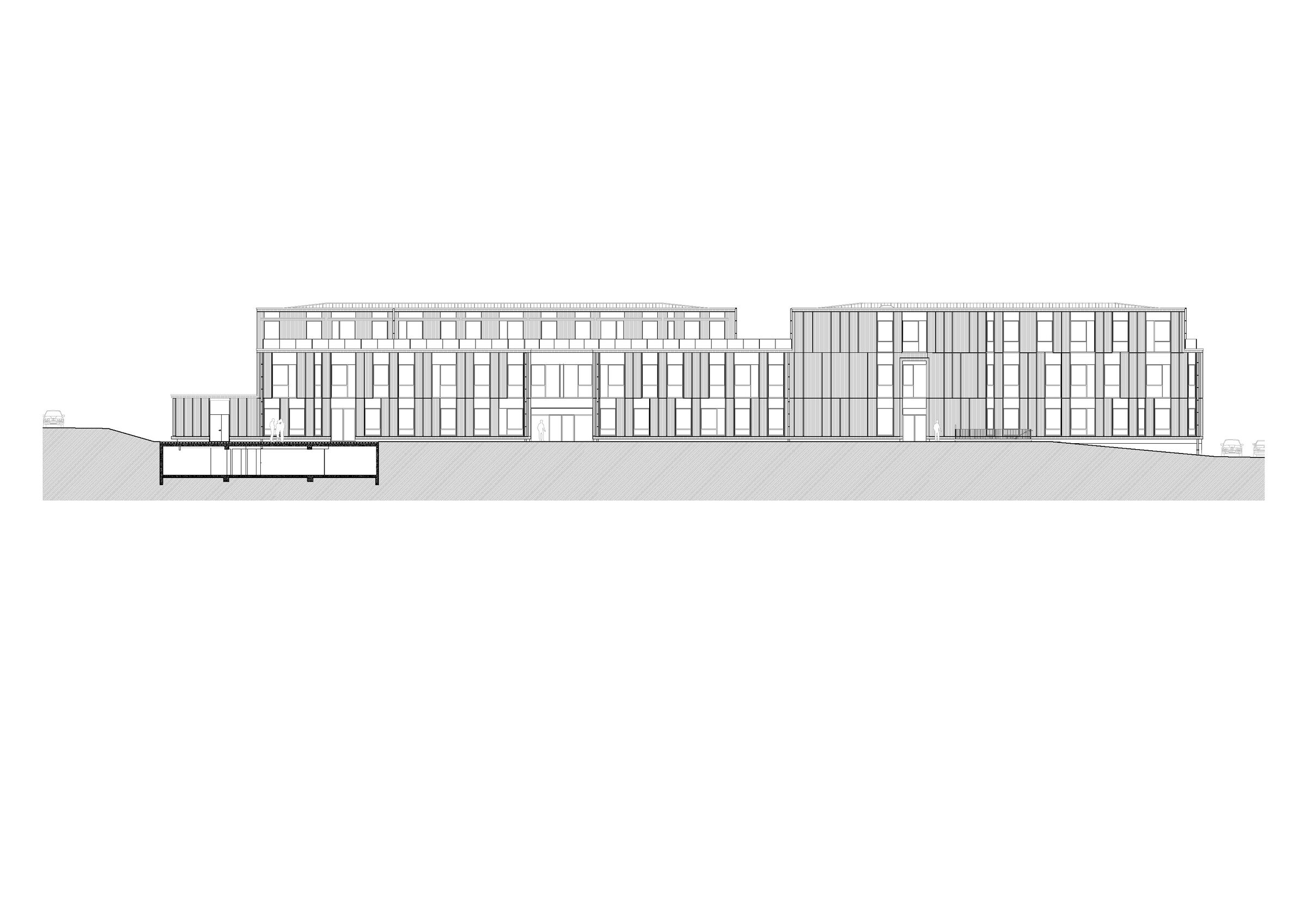 Building A East Facade
