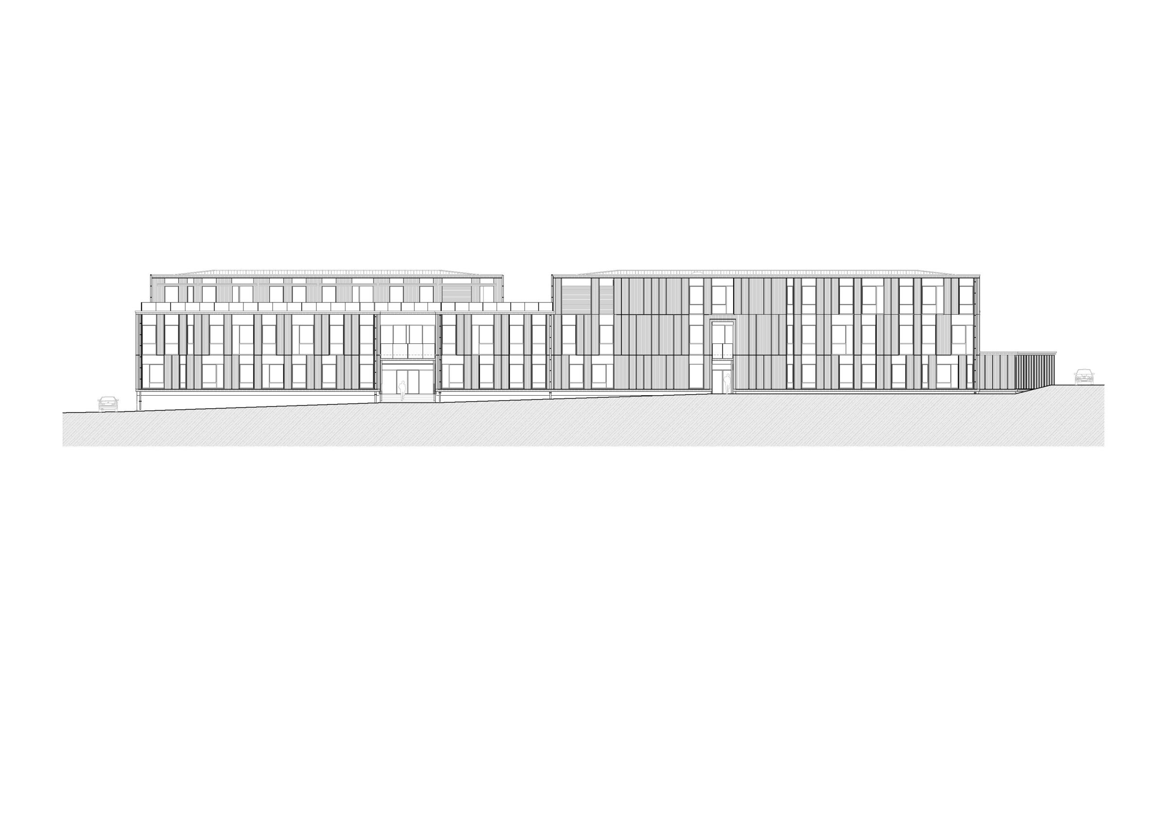 Building A West Facade