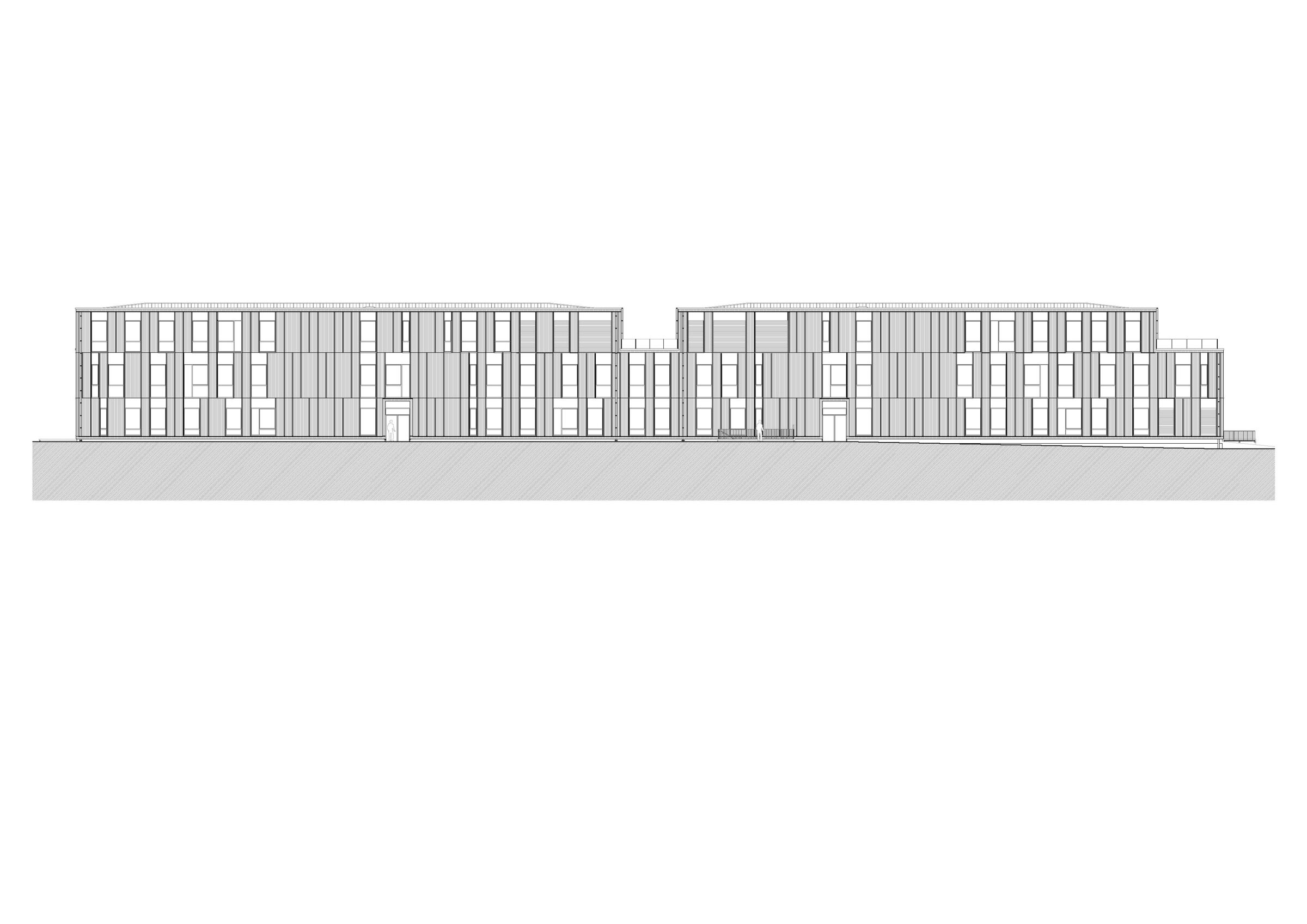 Building B East Facade