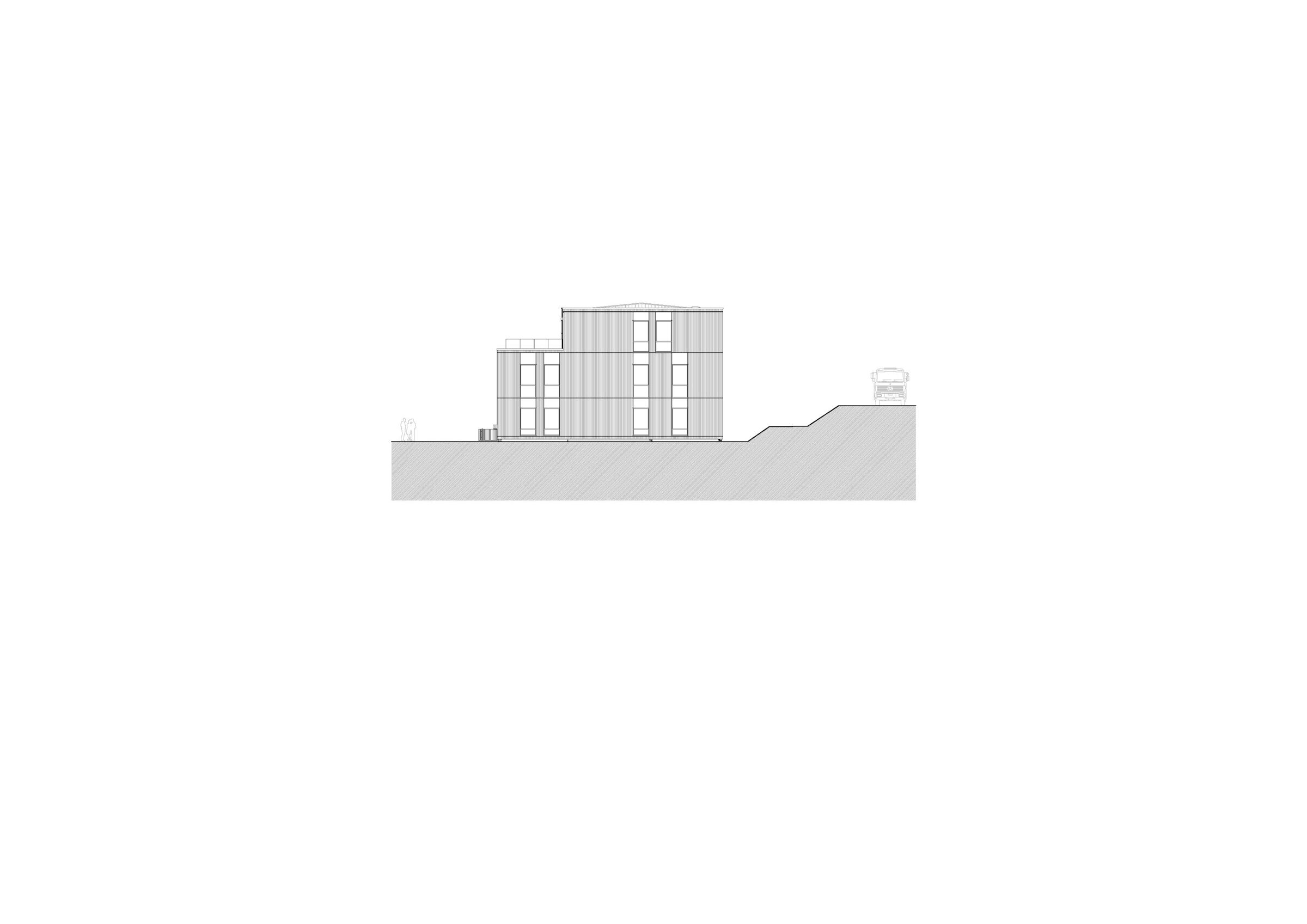 Building B South Facade