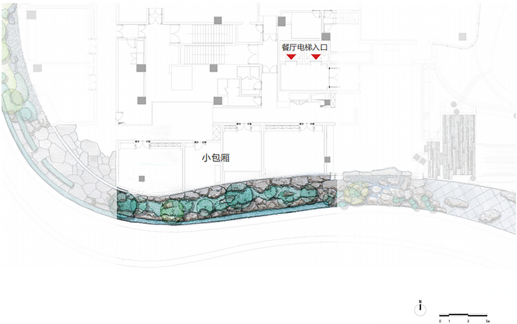 plan of the small private room