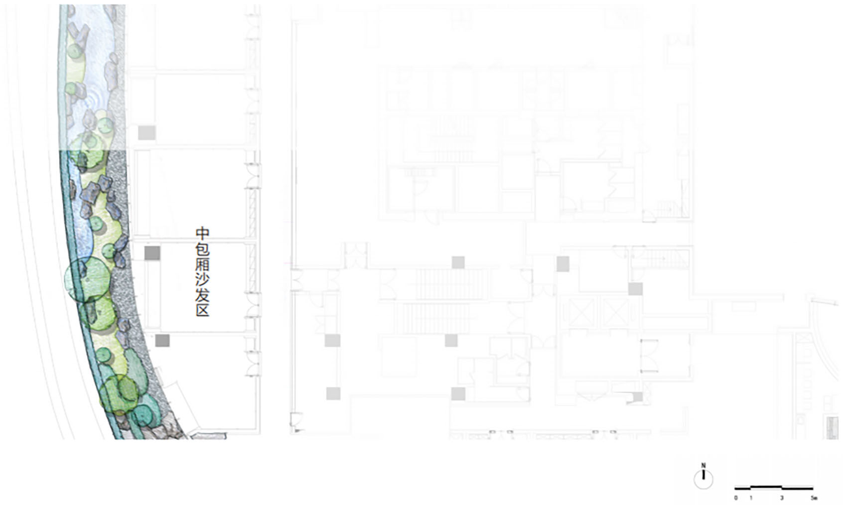 plan of the medium private room