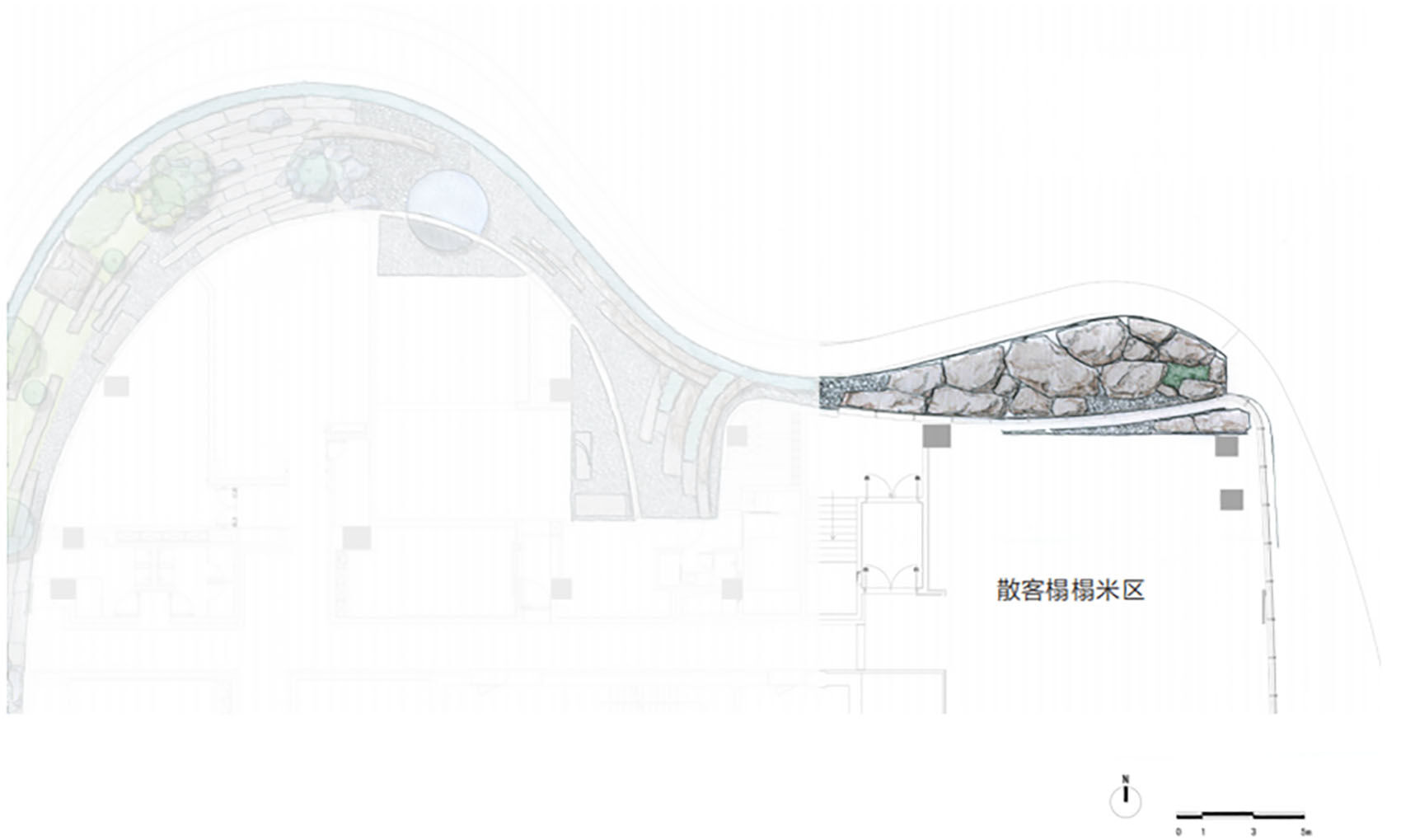 plan of the the casual area