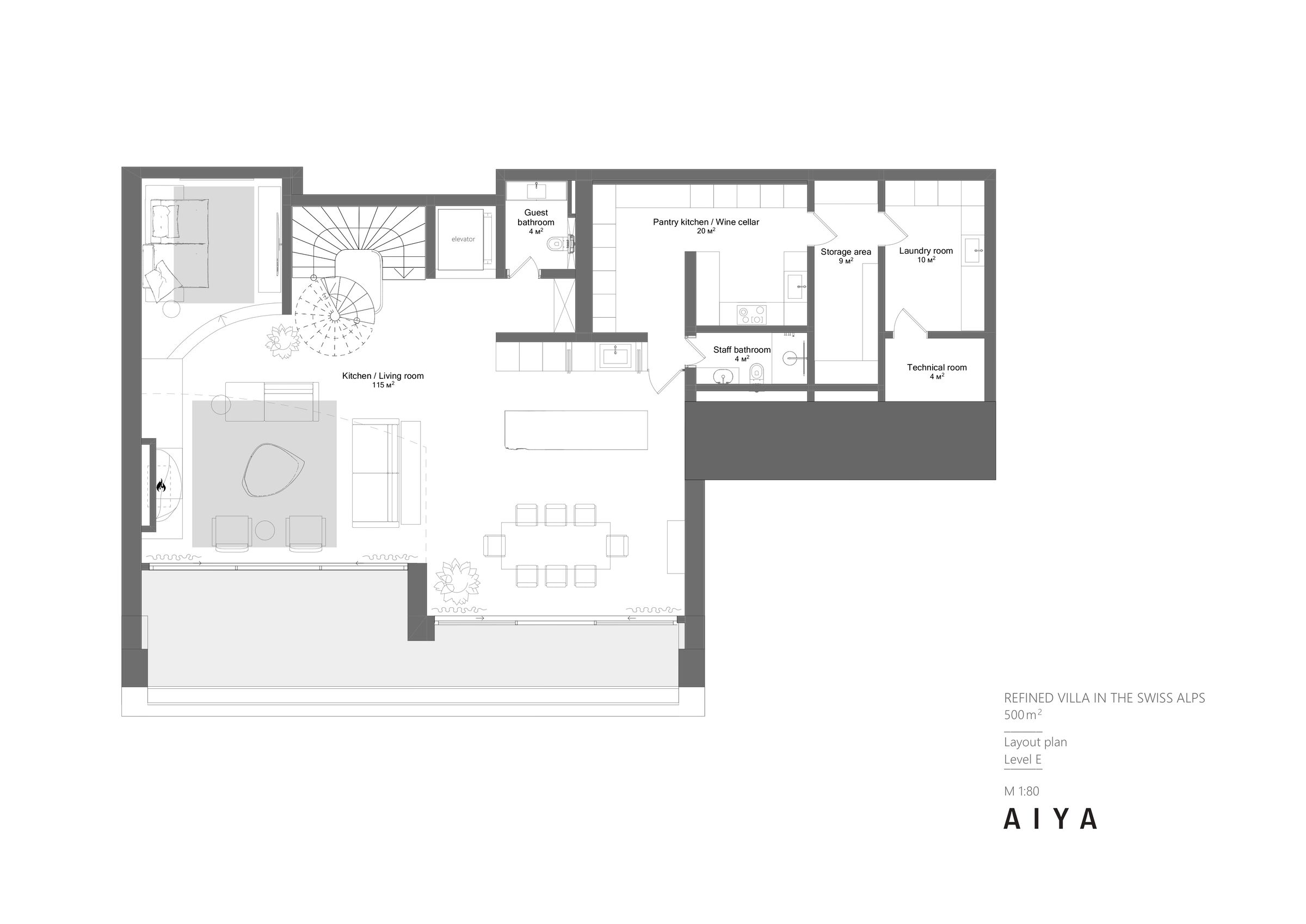 Layout of Level E