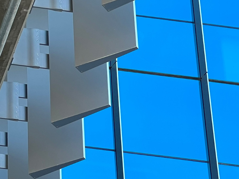 Closeup of ALPOLIC Louvers