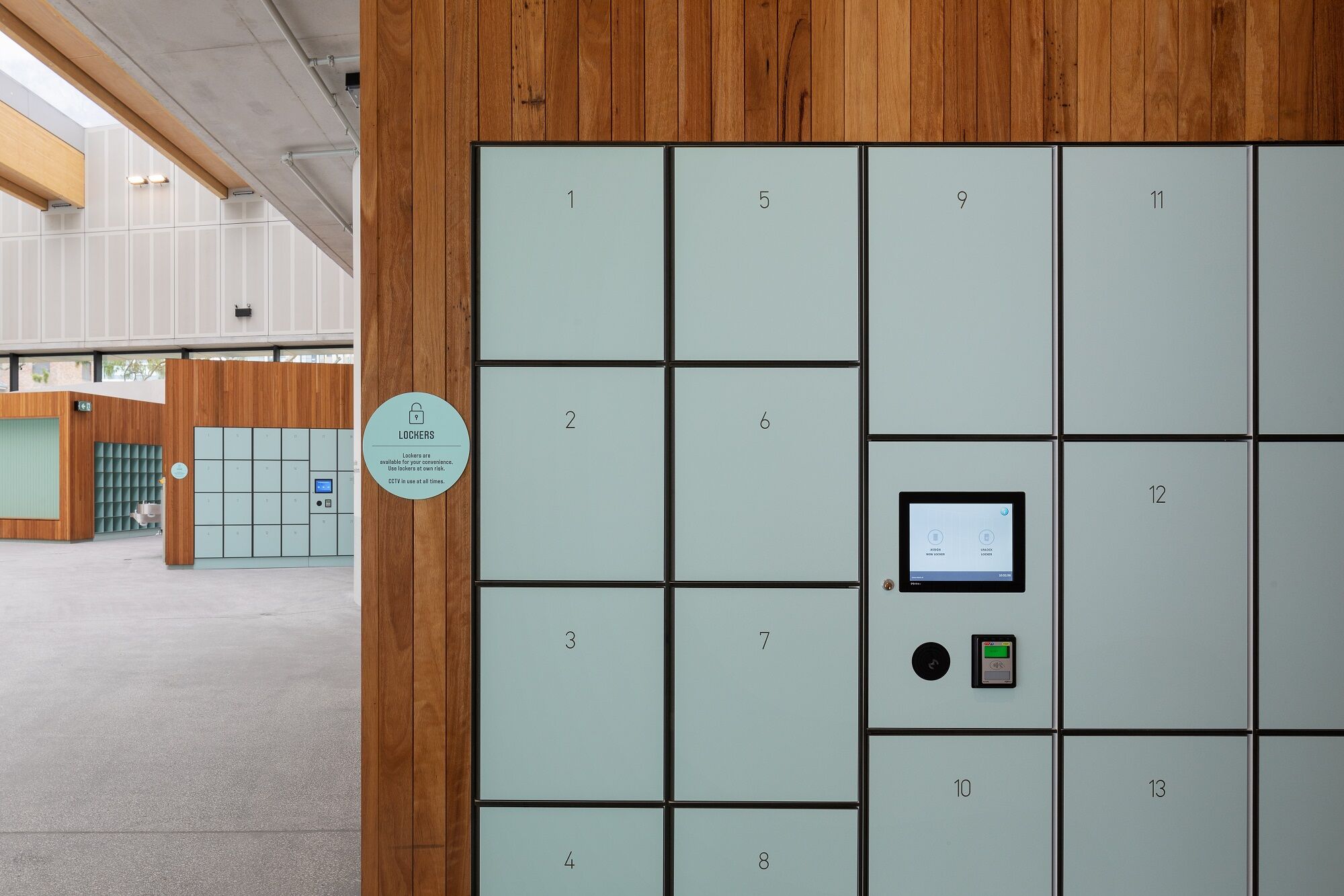 Metra Smart rental lockers with payment terminal