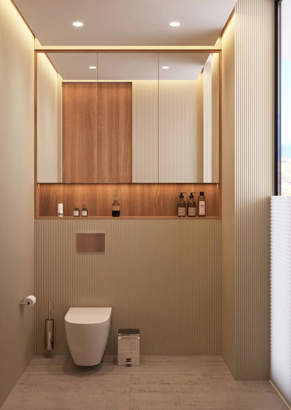 Modern Master Bathroom I Toilet Area