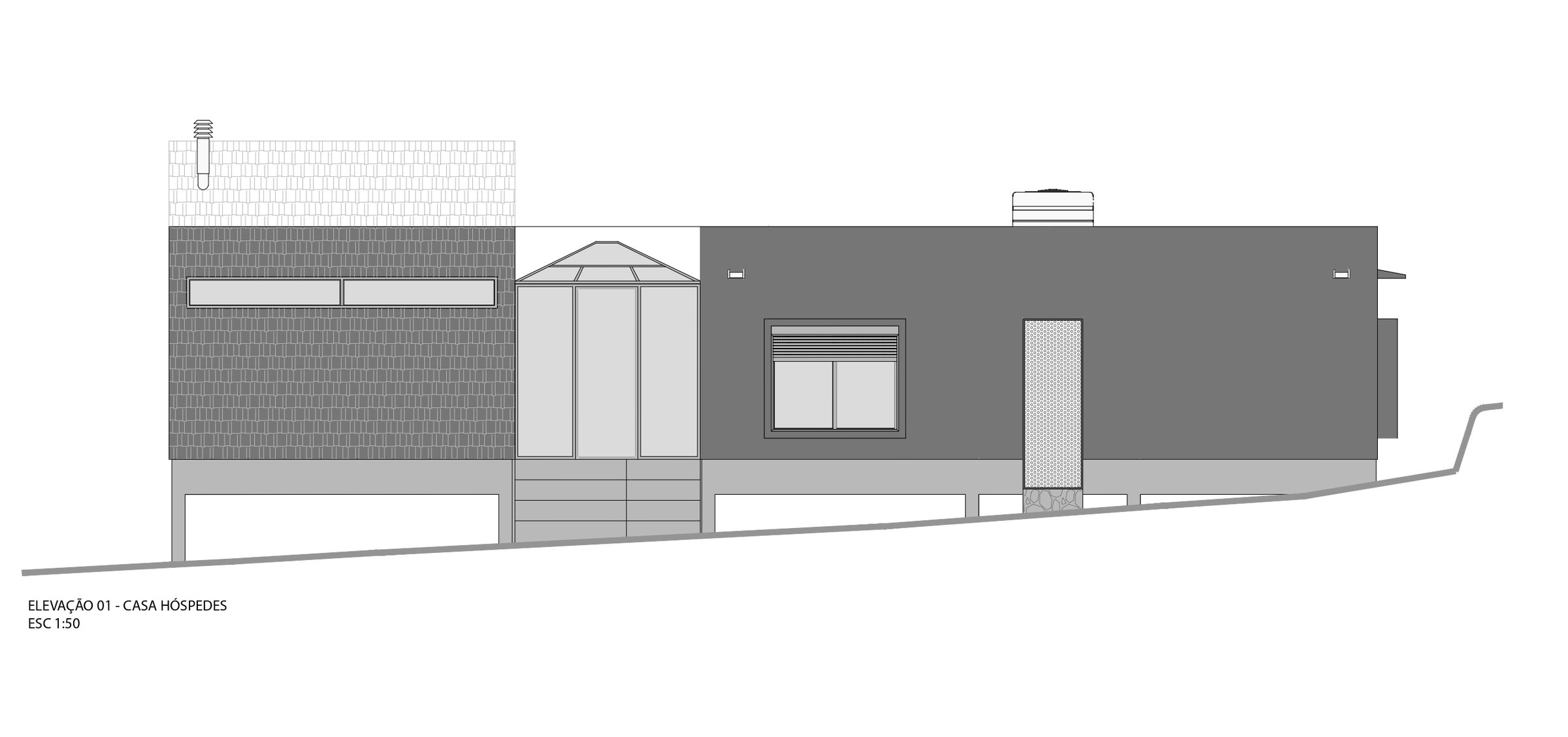 Elevation 01 - Guest House