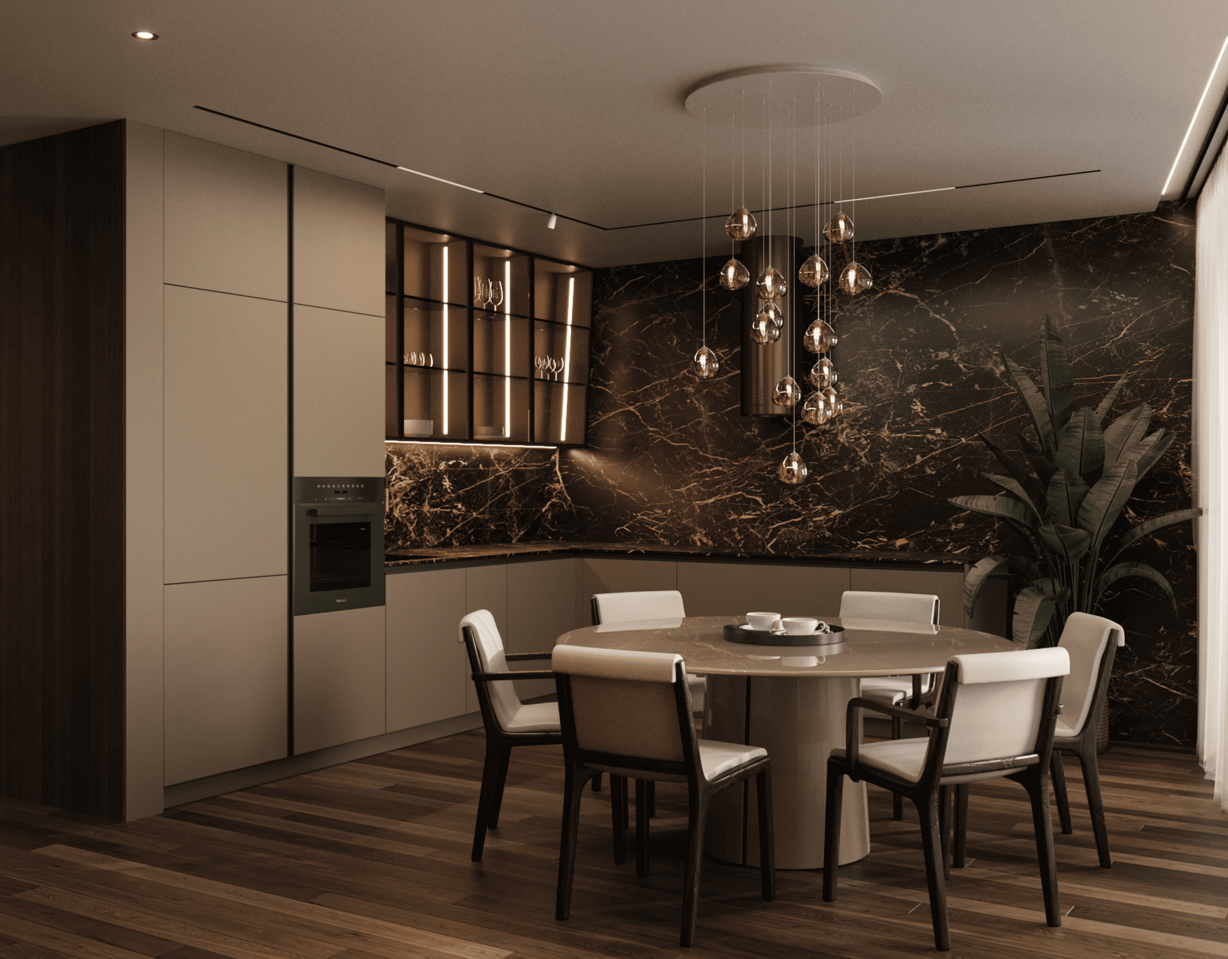 Modern Luxury Dining Room and Kitchen I Molteni Furniture