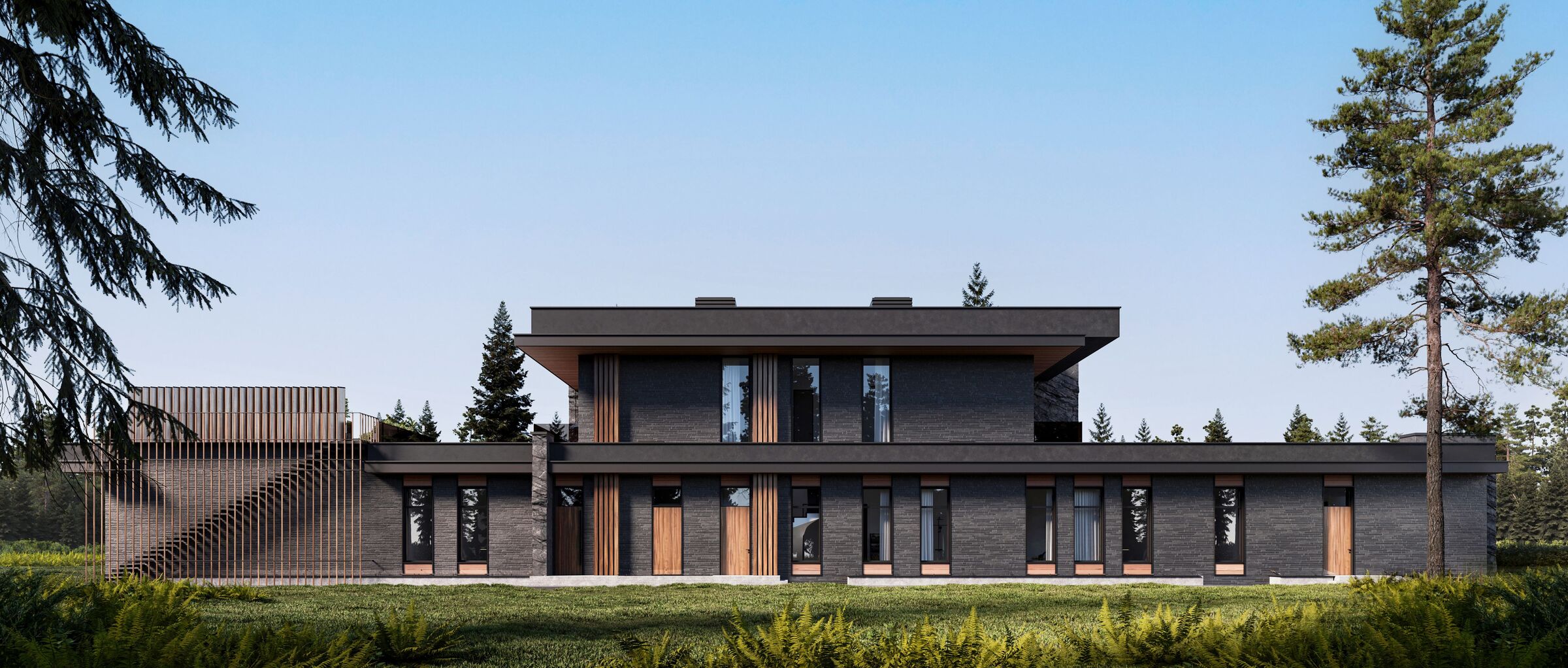 Side view of the house