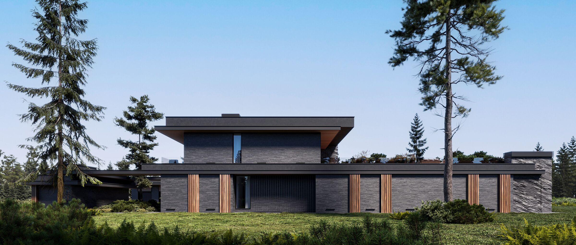 Side view of the house