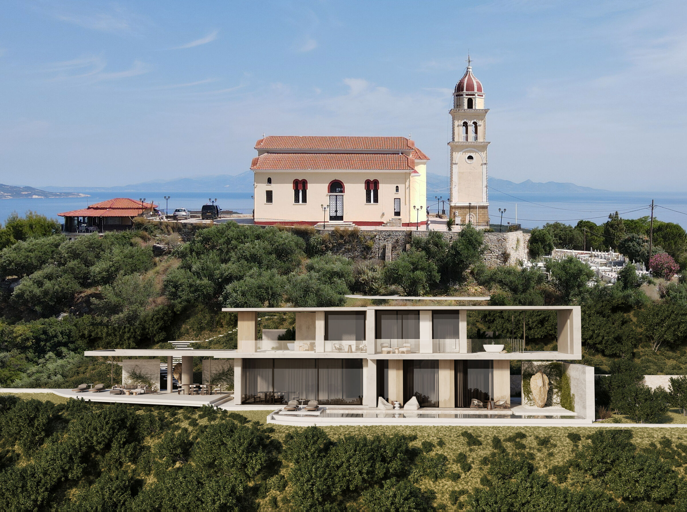Villa Eira, designed by Lucy Lago, Zakynthos, Greece