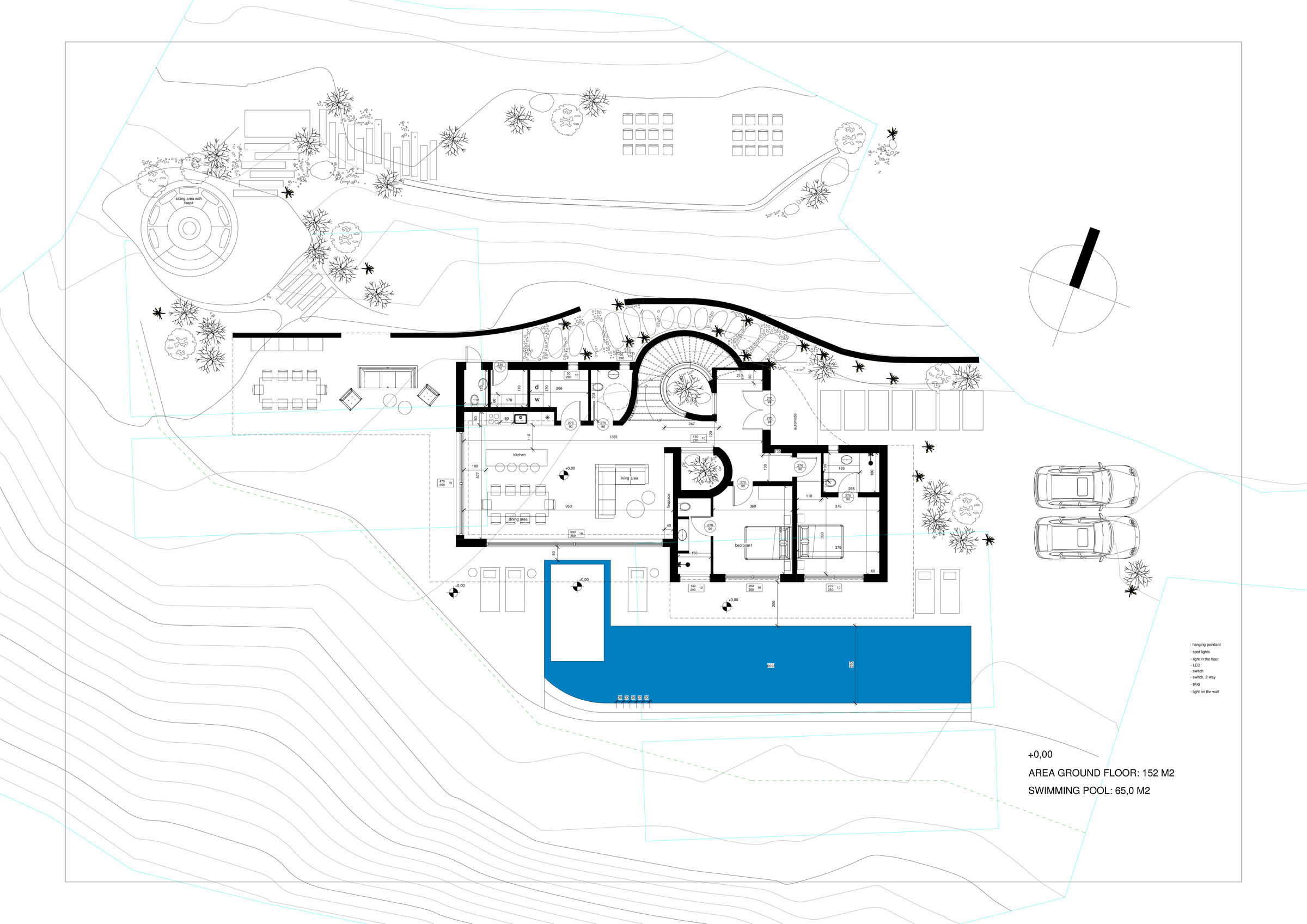 Ground floor, Villa on Zakynthos, Architect Lucy Lago