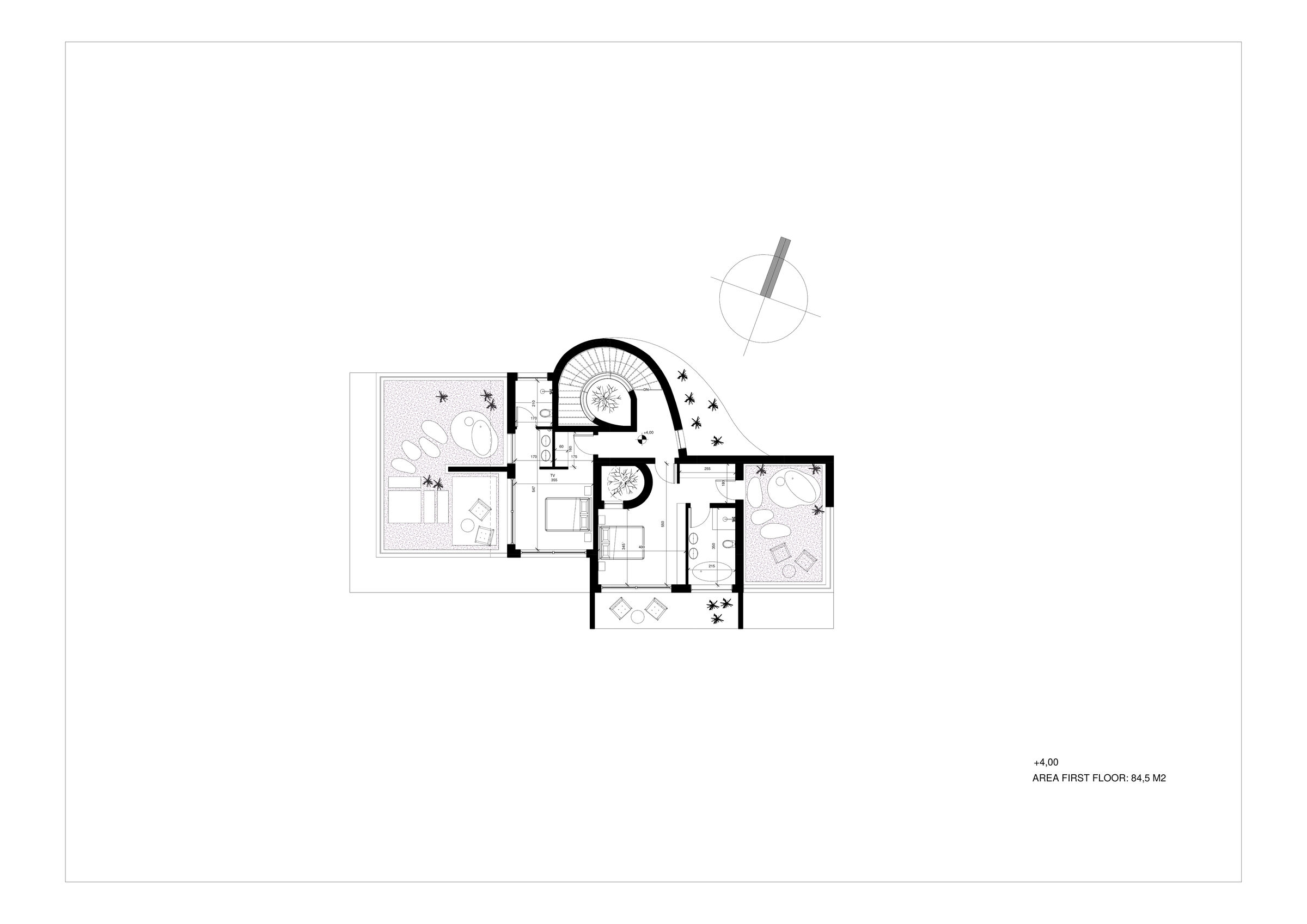 First floor, Villa on Zakynthos, Architect Lucy Lago