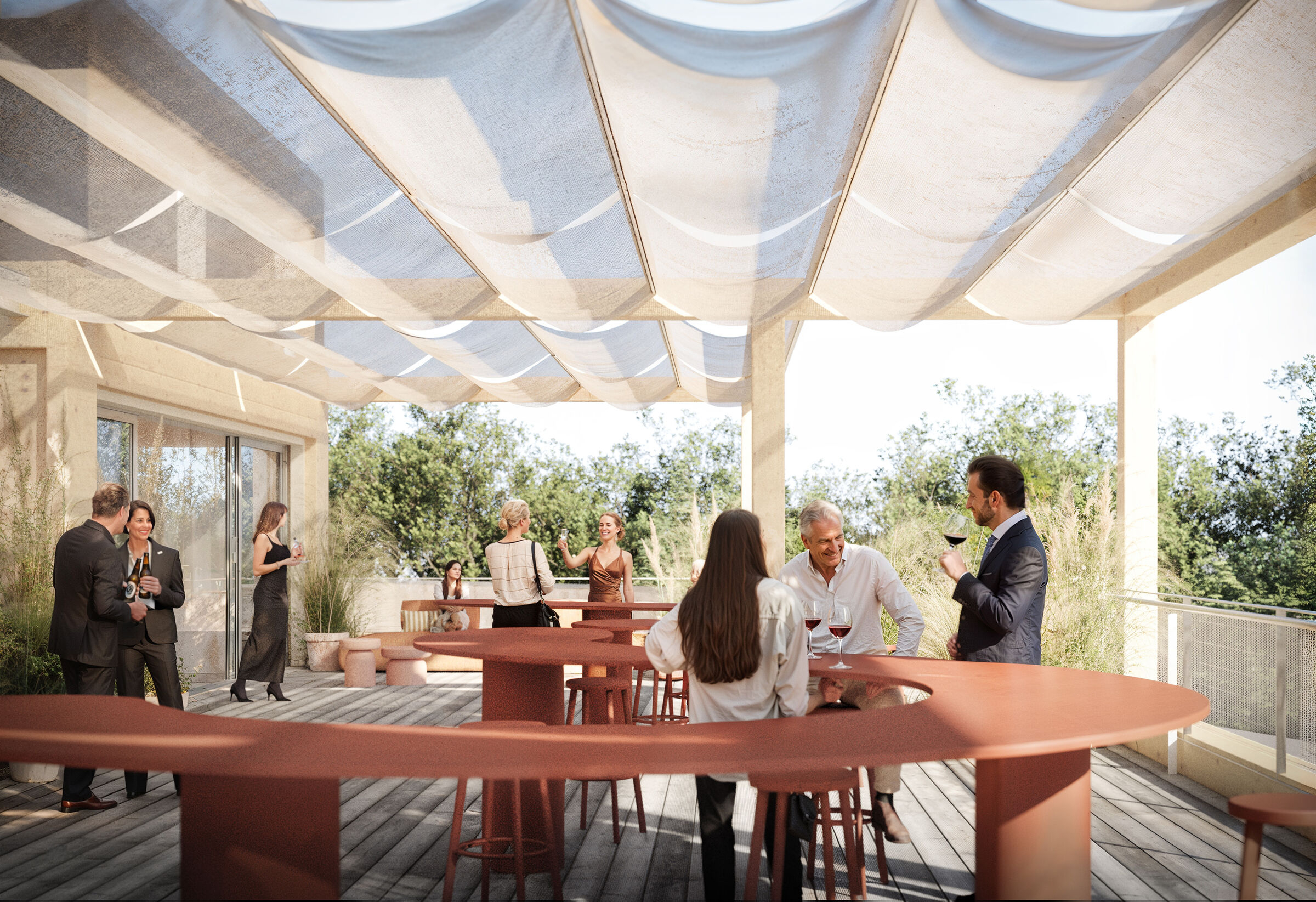 Roof terrace, event space