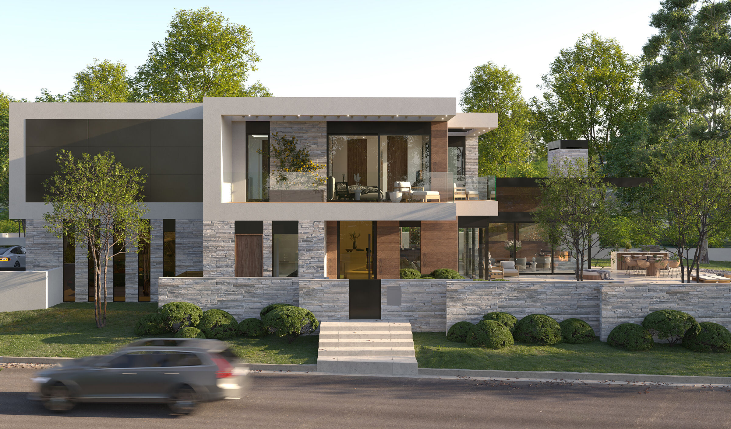 Bonhill Brentwood, Los Angeles modern home with minimalist luxury design