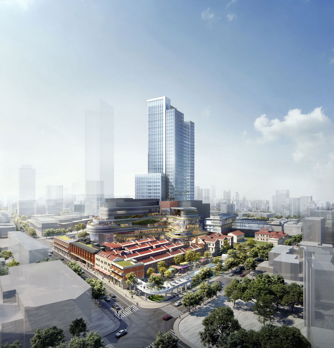 Hongkou Lot 18: Aerial View from the North