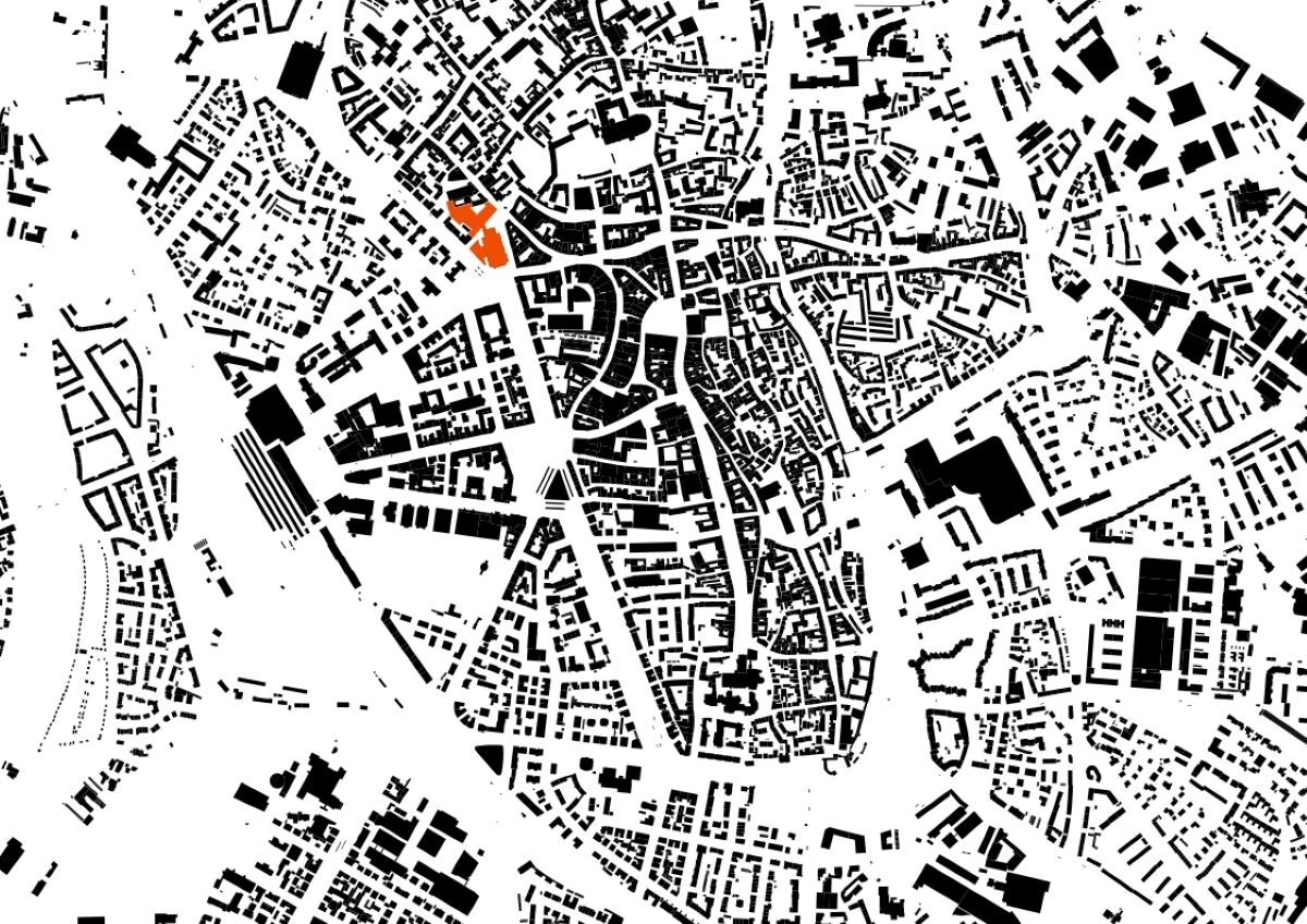 Figure ground plan, original scale 1:10000