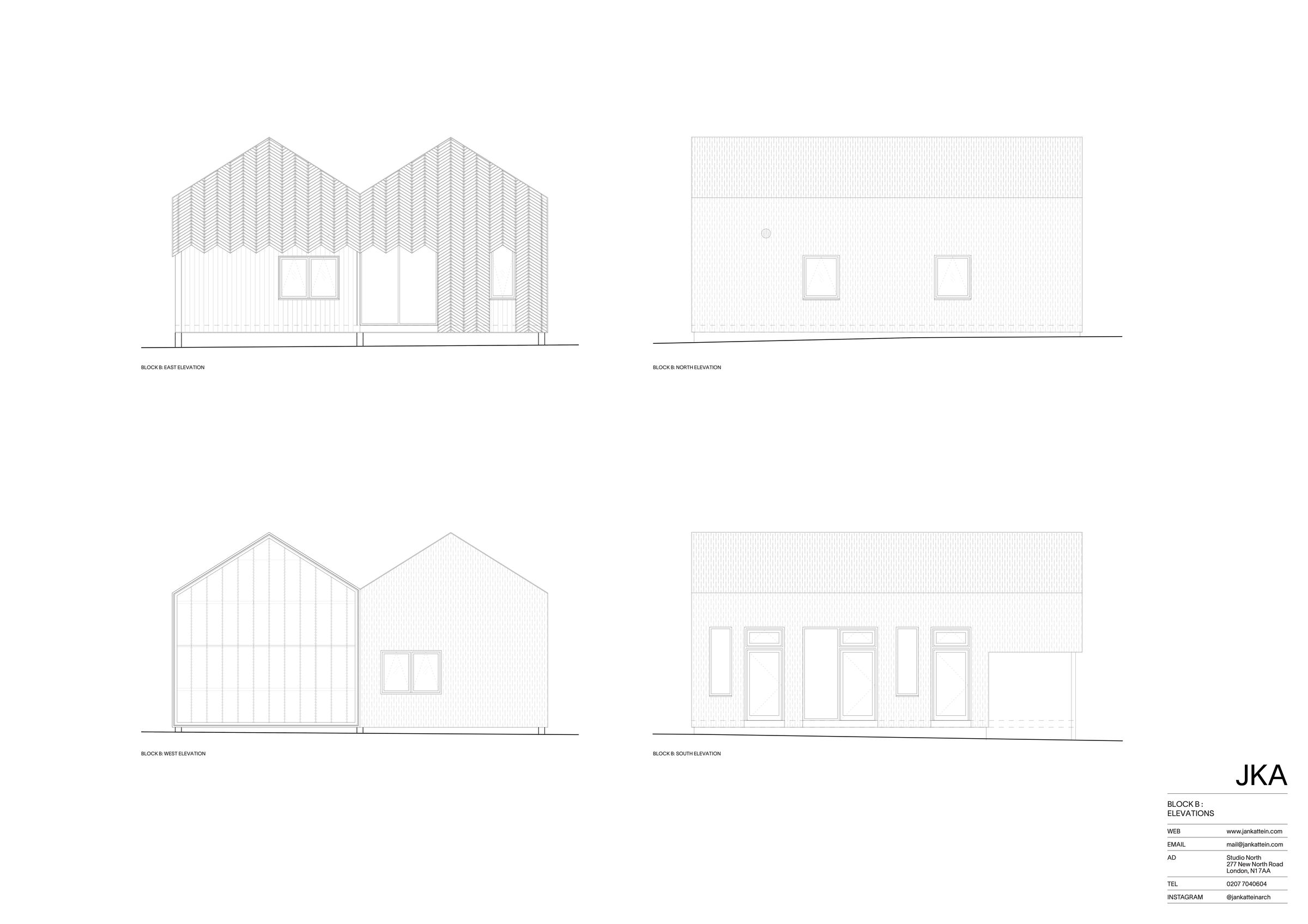 Block B elevations