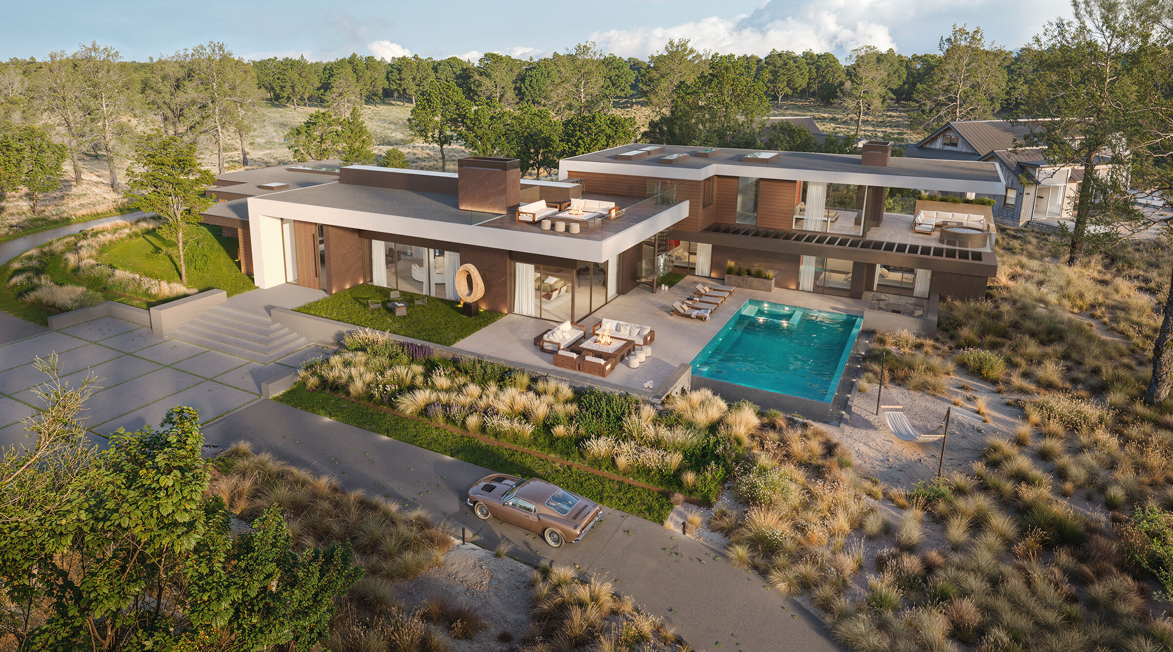 Luxury resort style home for indoor outdoor living at 16 Glenhaven in Reno, Nevada