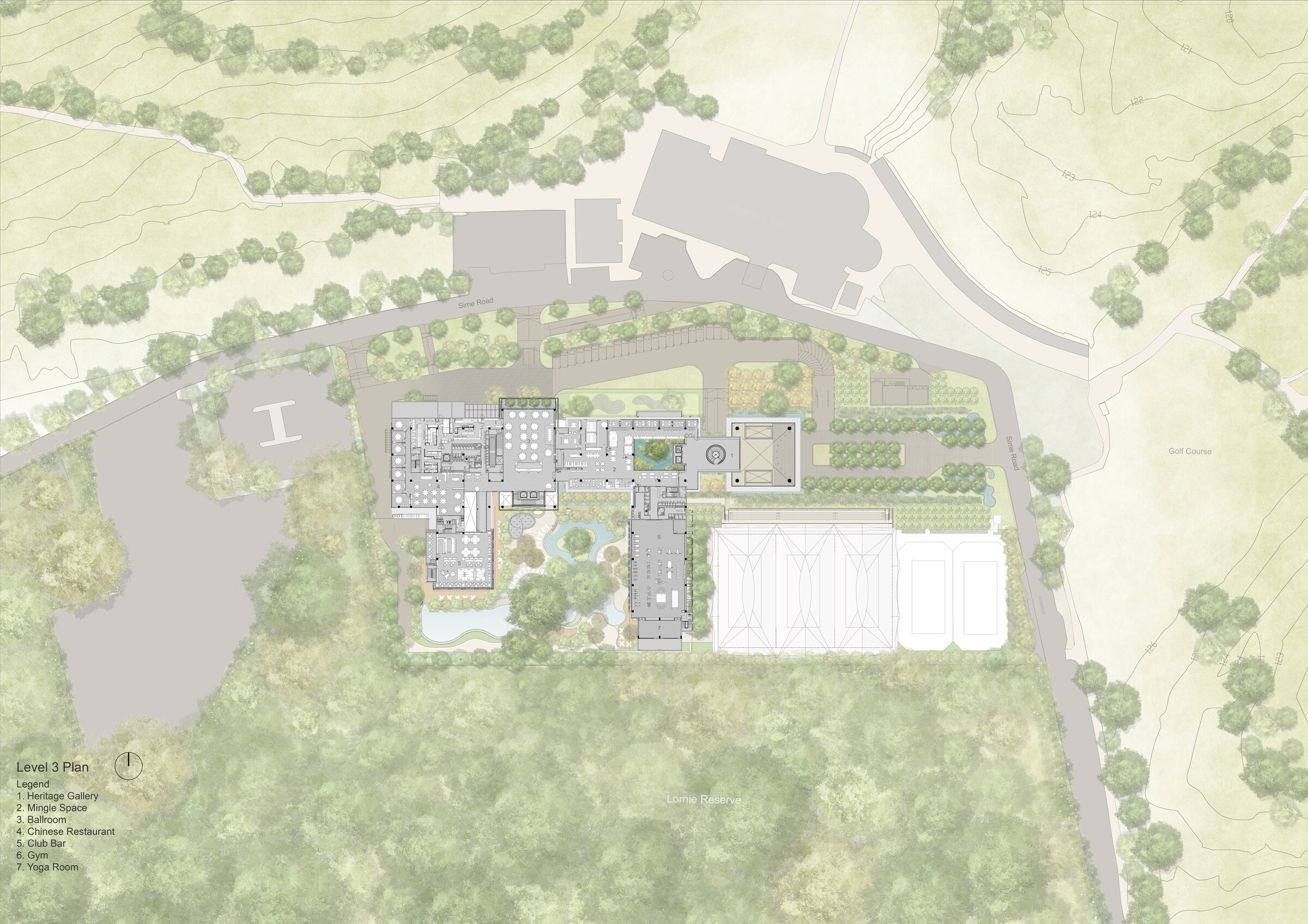 L3 Plan – Fluidity of programmes: Compact zoning facilitates tight integration and synergy between programmes.