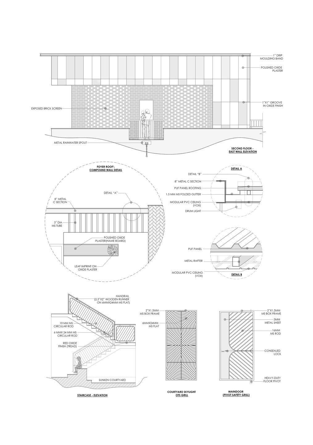 Detail Drawings  -Coexistence House by D.L.E.A