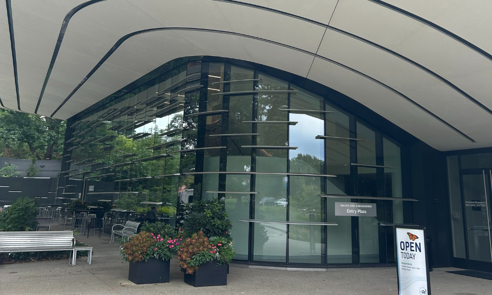 New entrance to Cleveland Museum of Natural History