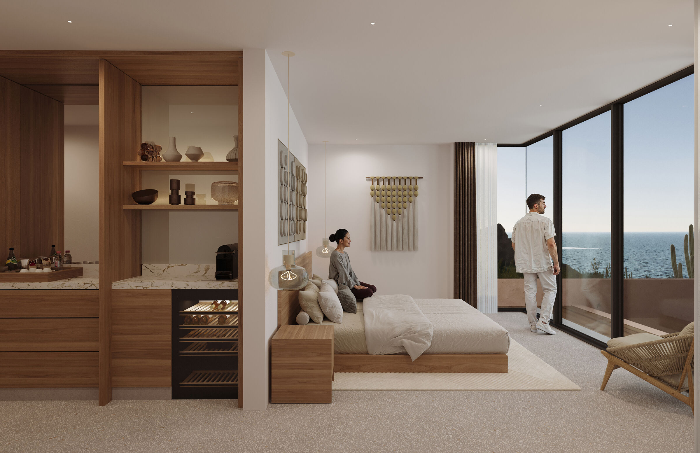 Design aims for seamless indoor - outdoor transition.