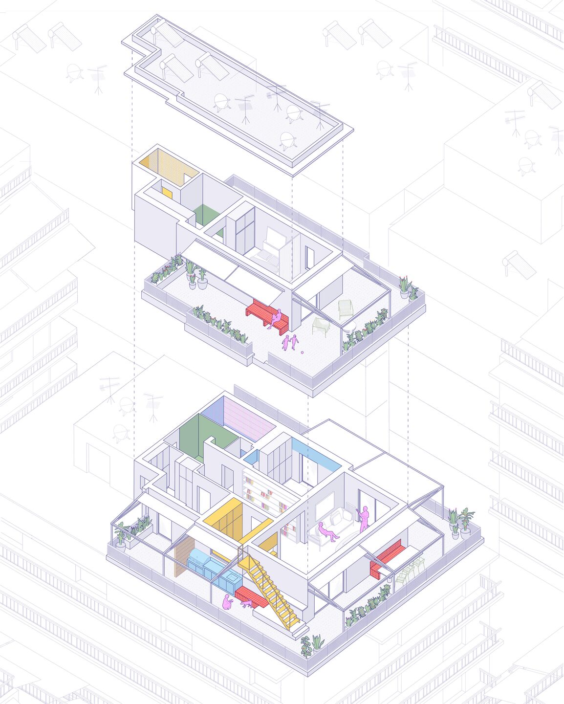 Exploded isometric
