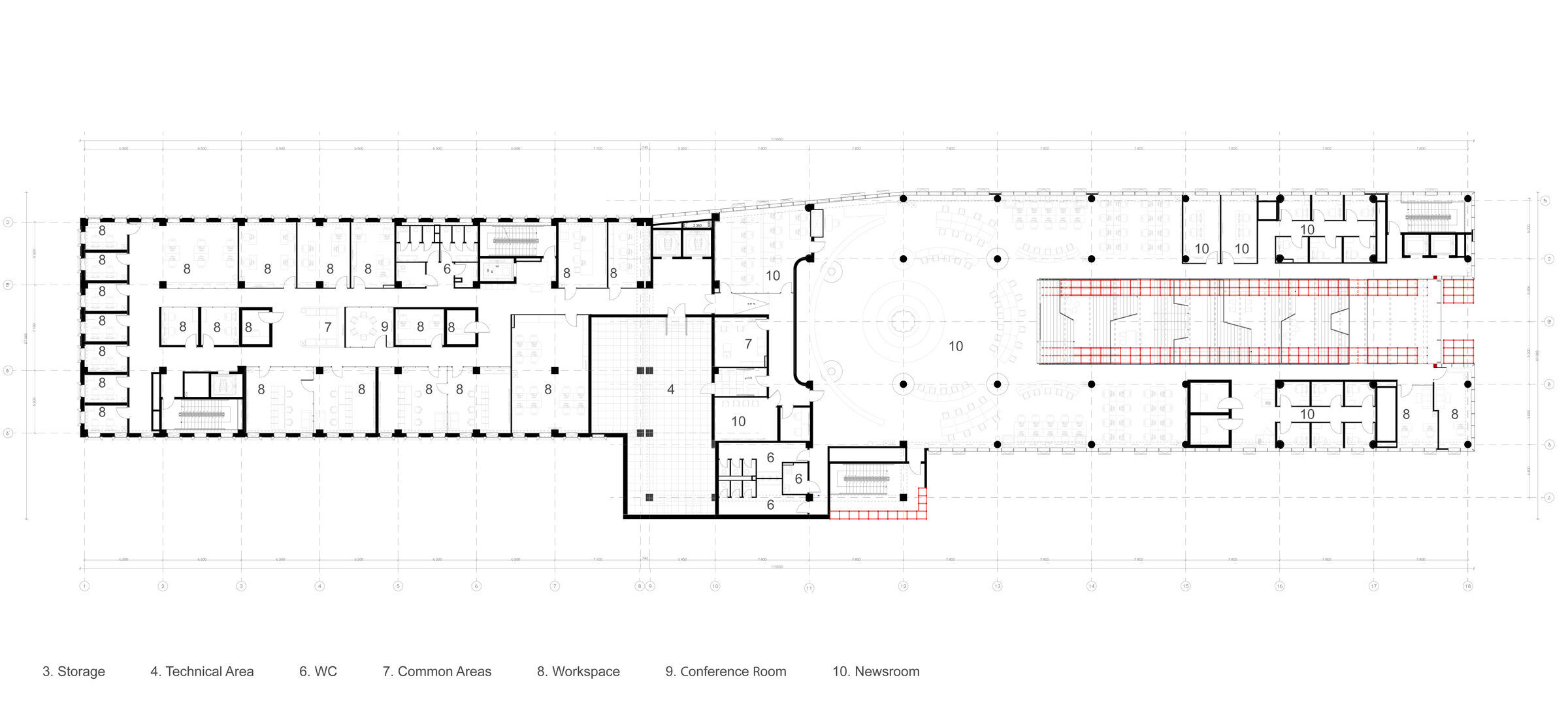 Block A floor plan - News Room