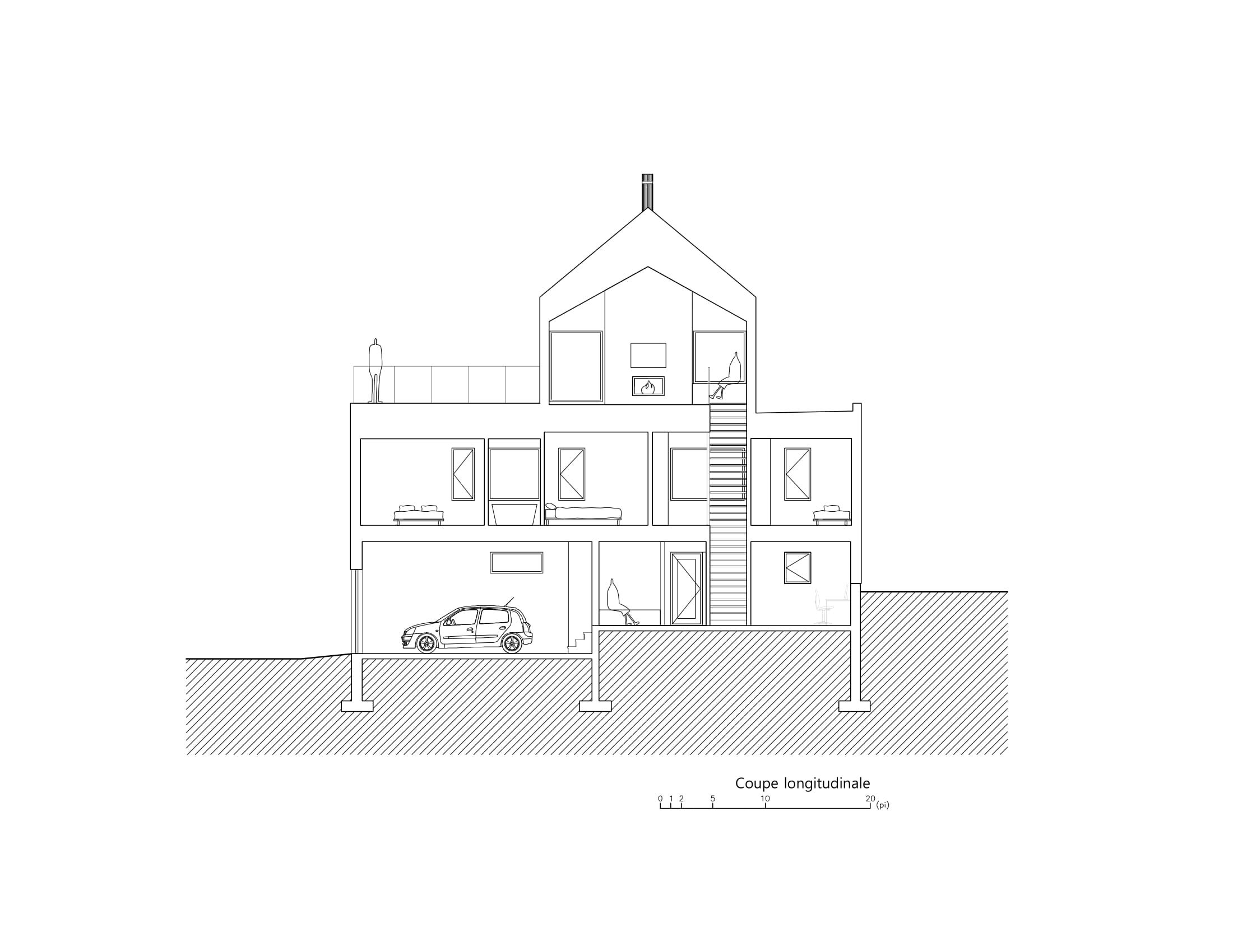 Longitudinal section