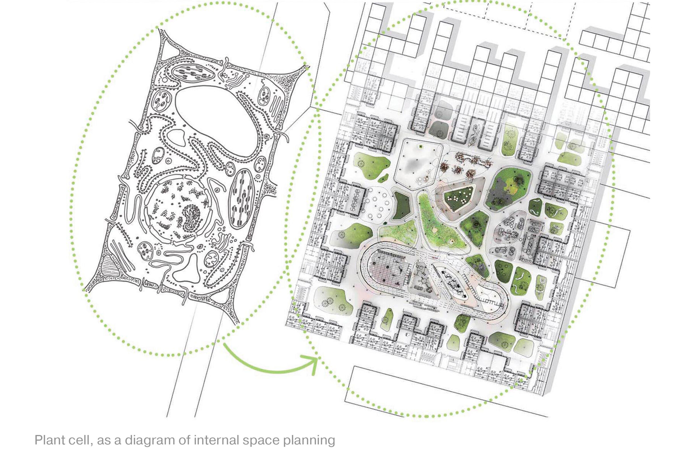 Diagram of internal space planning