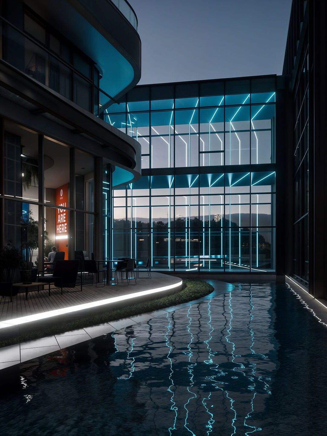 Factory Hallway(From the Pool Area)