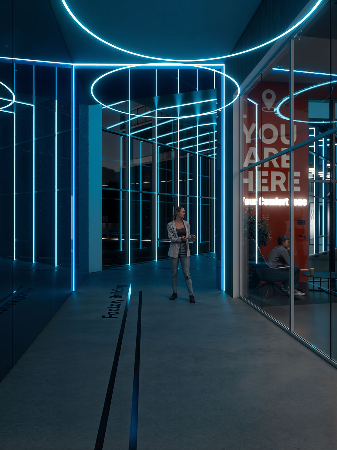 Factory Hallway 2